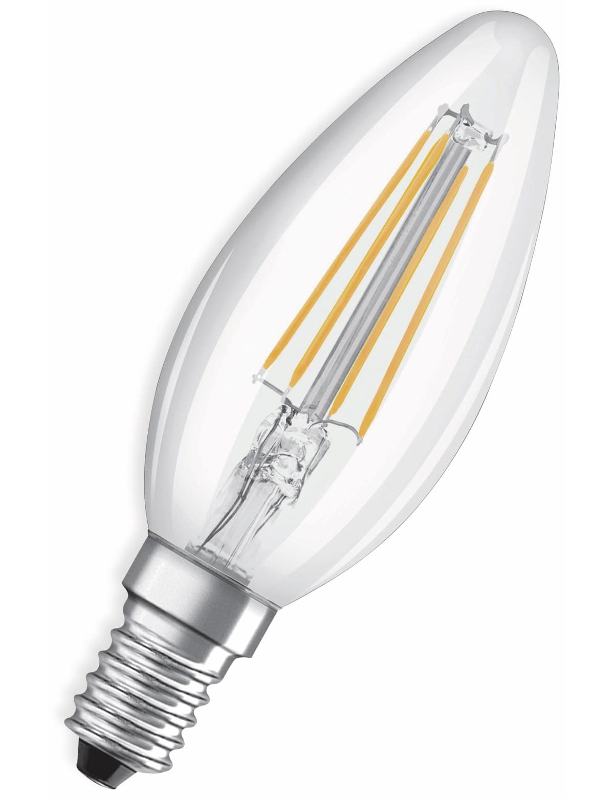 OSRAM LED-Lampe, E14, 5 W, 470 lm, 2700 K, B35 Klar