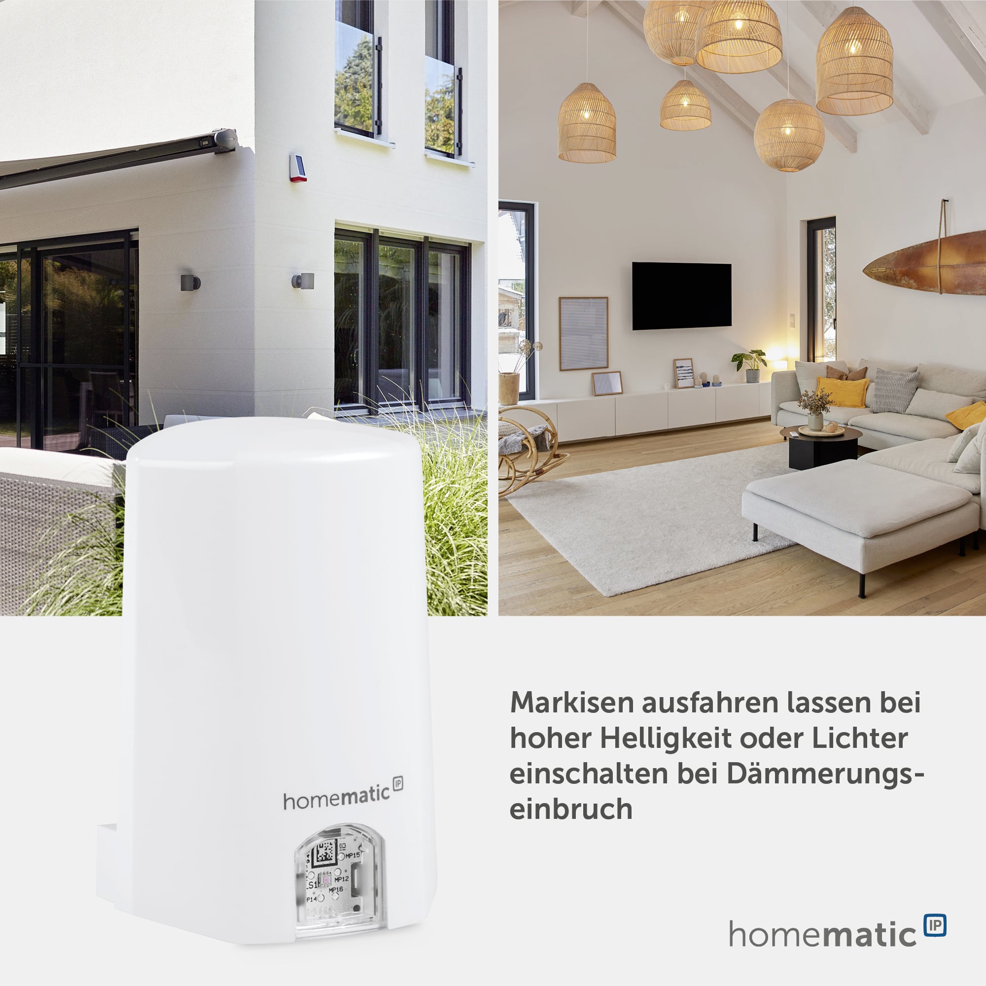 HOMEMATIC IP Smart Home 151566A0 Lichtsensor außen