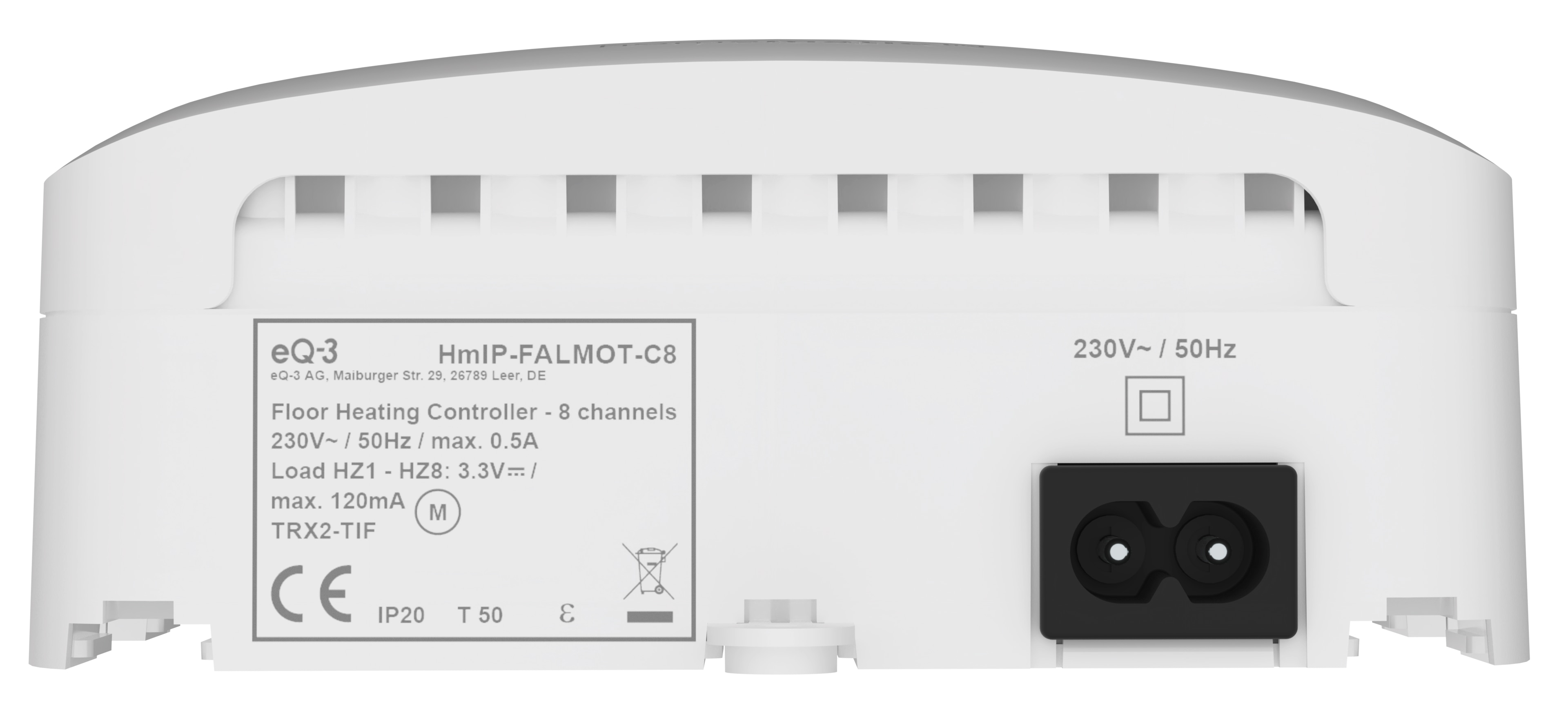 HOMEMATIC IP 161656A0, Fußboden-Heizungscontroller, 8 Kanäle, motorisch