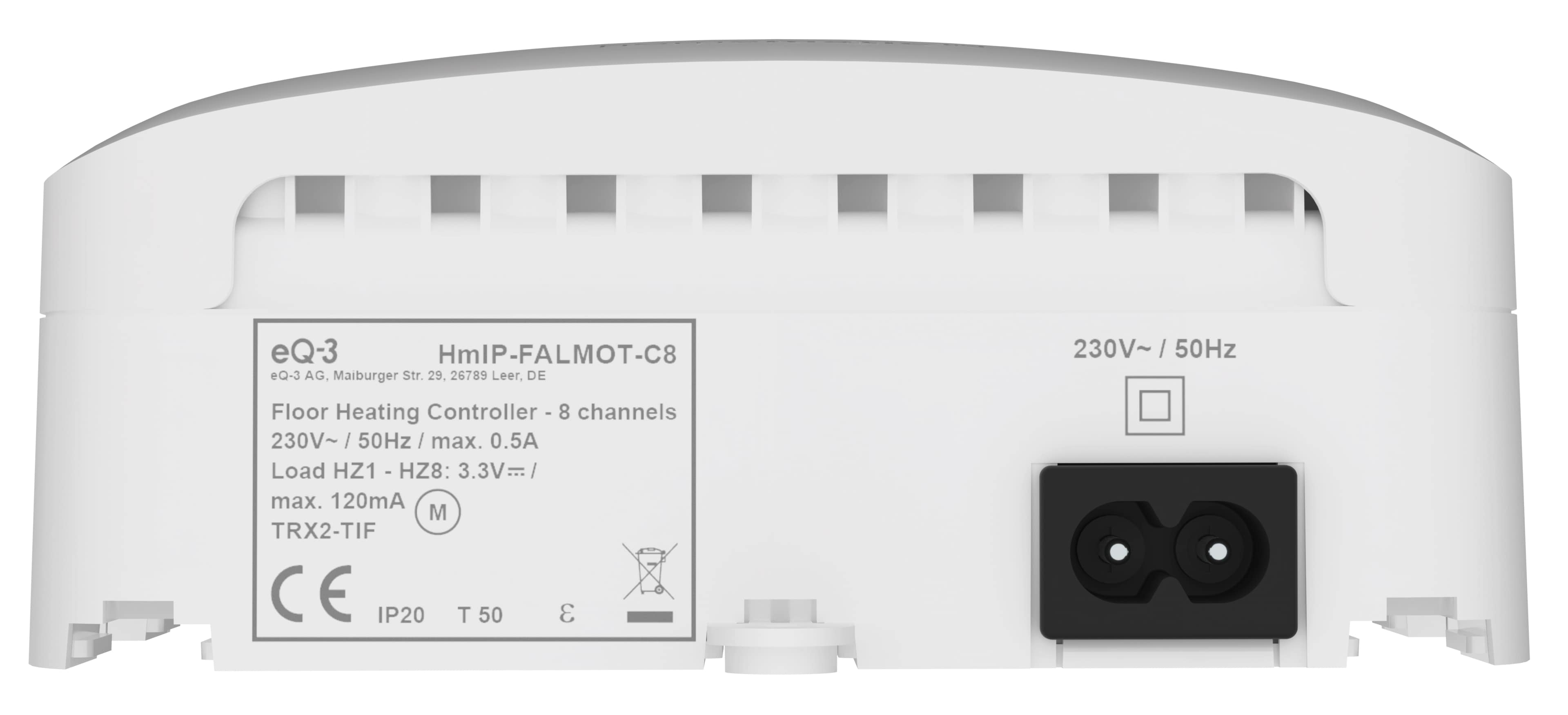 HOMEMATIC IP 161656A0, Fußboden-Heizungscontroller, 8 Kanäle, motorisch