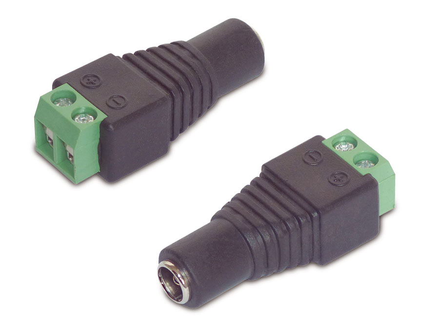 Hohlstecker-Adapter, 5,5/2,1, 2 Stück