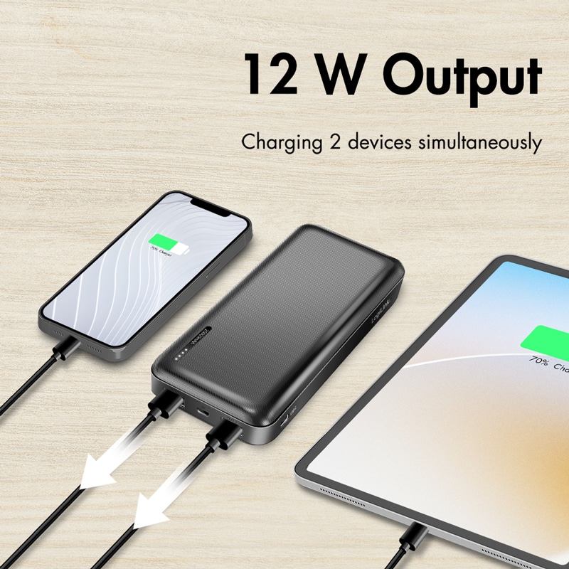 LOGILINK USB Powerbank PA0323, 20.000mAh, 3-fach, 2xUSB-A, 1xUSB-C, schwarz LOGILINK USB Powerbank PA0323, 20.000mAh, 3-fach, 2xUSB-A, 1xUSB-C, schwarz