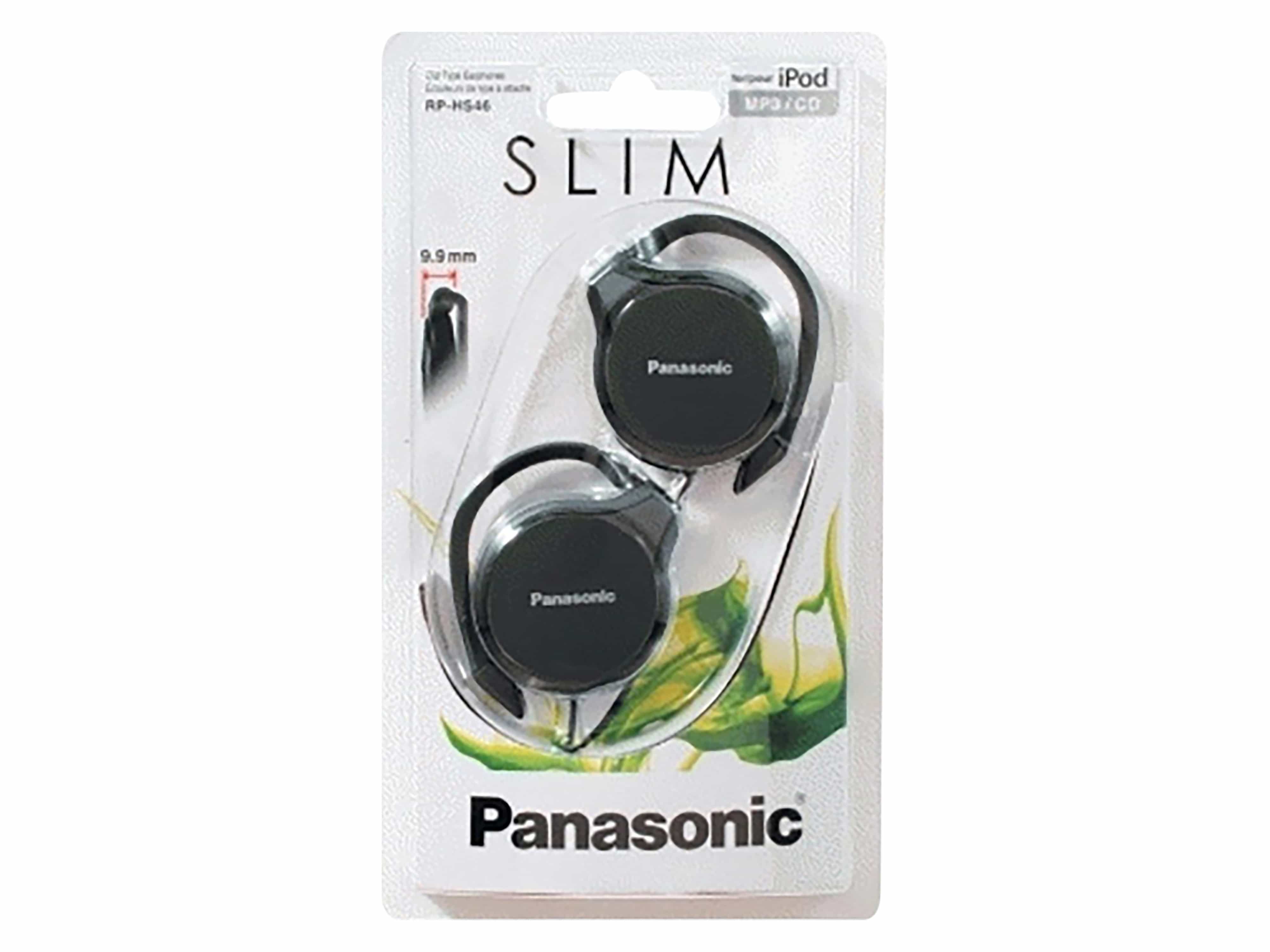 PANASONIC Kopfhörer mit Ohrbügel RP-HS46E-K, schwarz PANASONIC Kopfhörer mit Ohrbügel RP-HS46E-K, schwarz