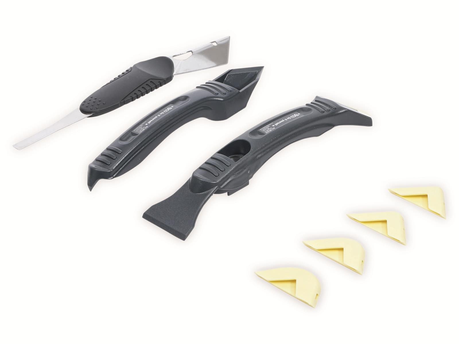 BGS TECHNIC Silikon-Fugenentferner und Spachtel-Satz DYT 85200, 8-tlg.