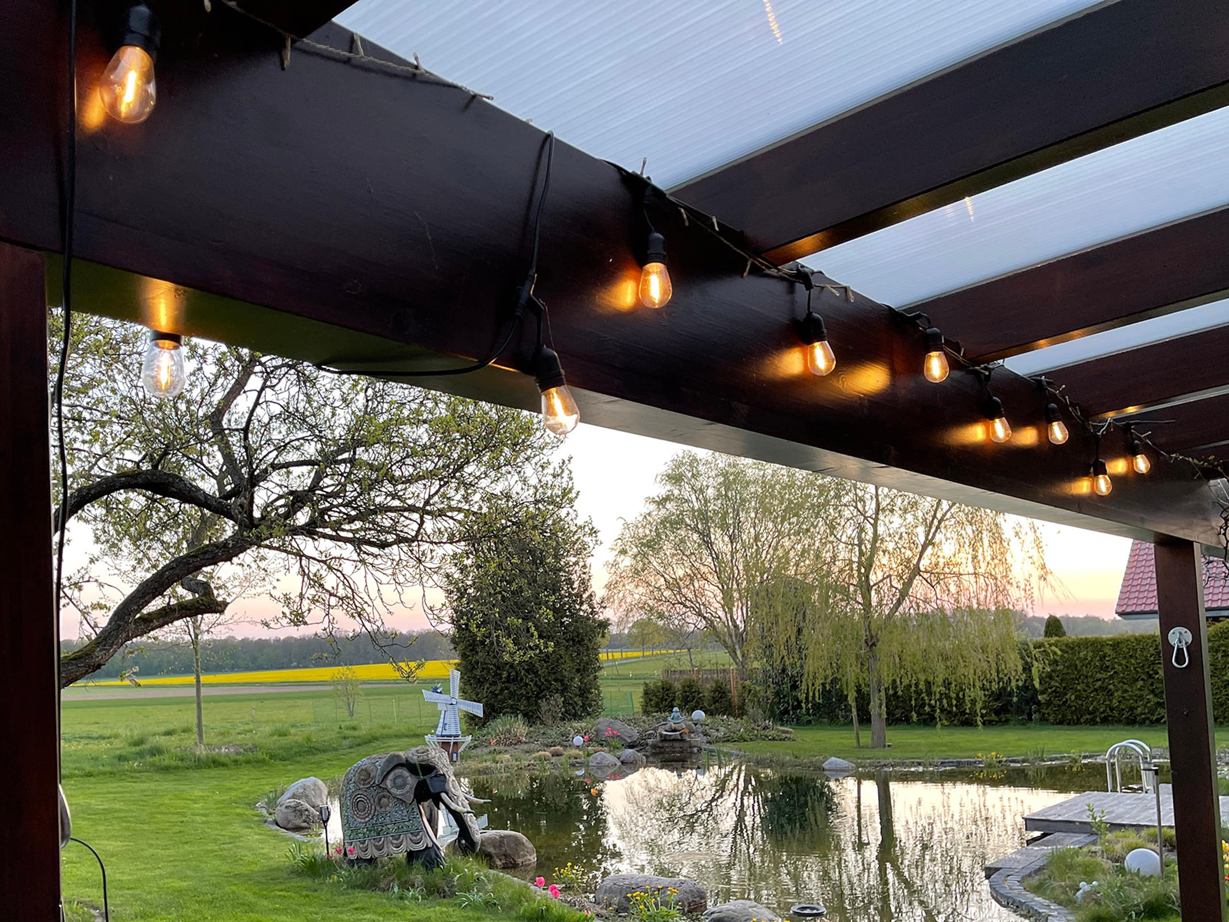 CHILITEC Solar-LED-Lichterkette CT-BGL 10Solar, 10 Lampen, IP44