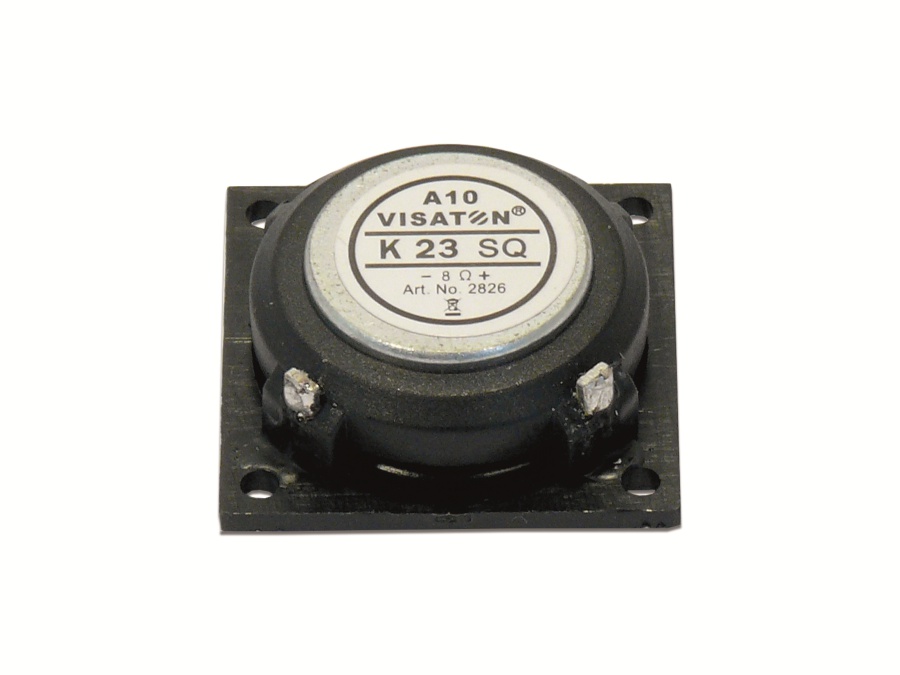 VISATON Kleinlautsprecher K 23 SQ, 0,5 W, 8 Ω VISATON Kleinlautsprecher K 23 SQ, 0,5 W, 8 Ω