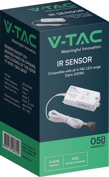 V-TAC Infrarotbewegungsmelder, VT-24357, 200W