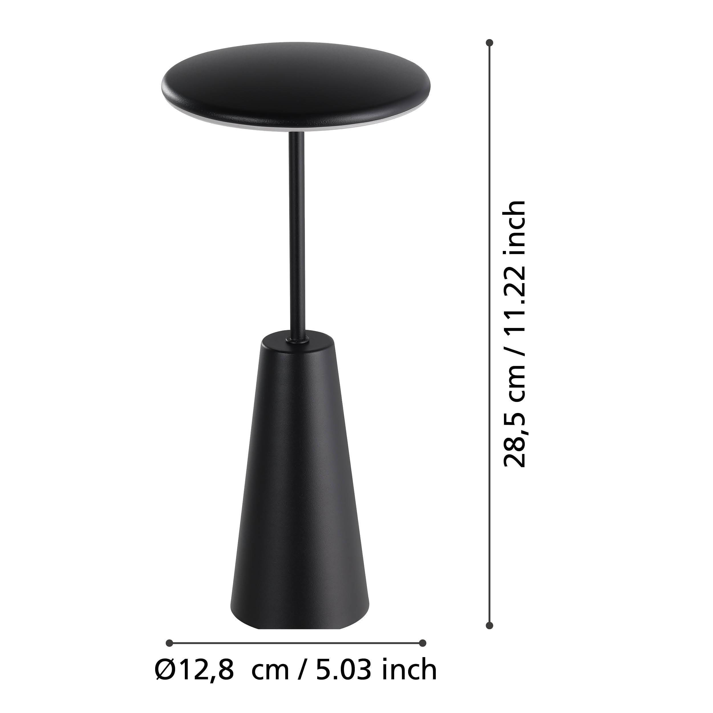 EGLO LED-Akku-Tischleuchte 900925 schwarz, 2,8 W, 270 lm CCT, IP54 EGLO LED-Tischleuchte 900925 schwarz, 2,8 W, 270 lm CCT, IP54