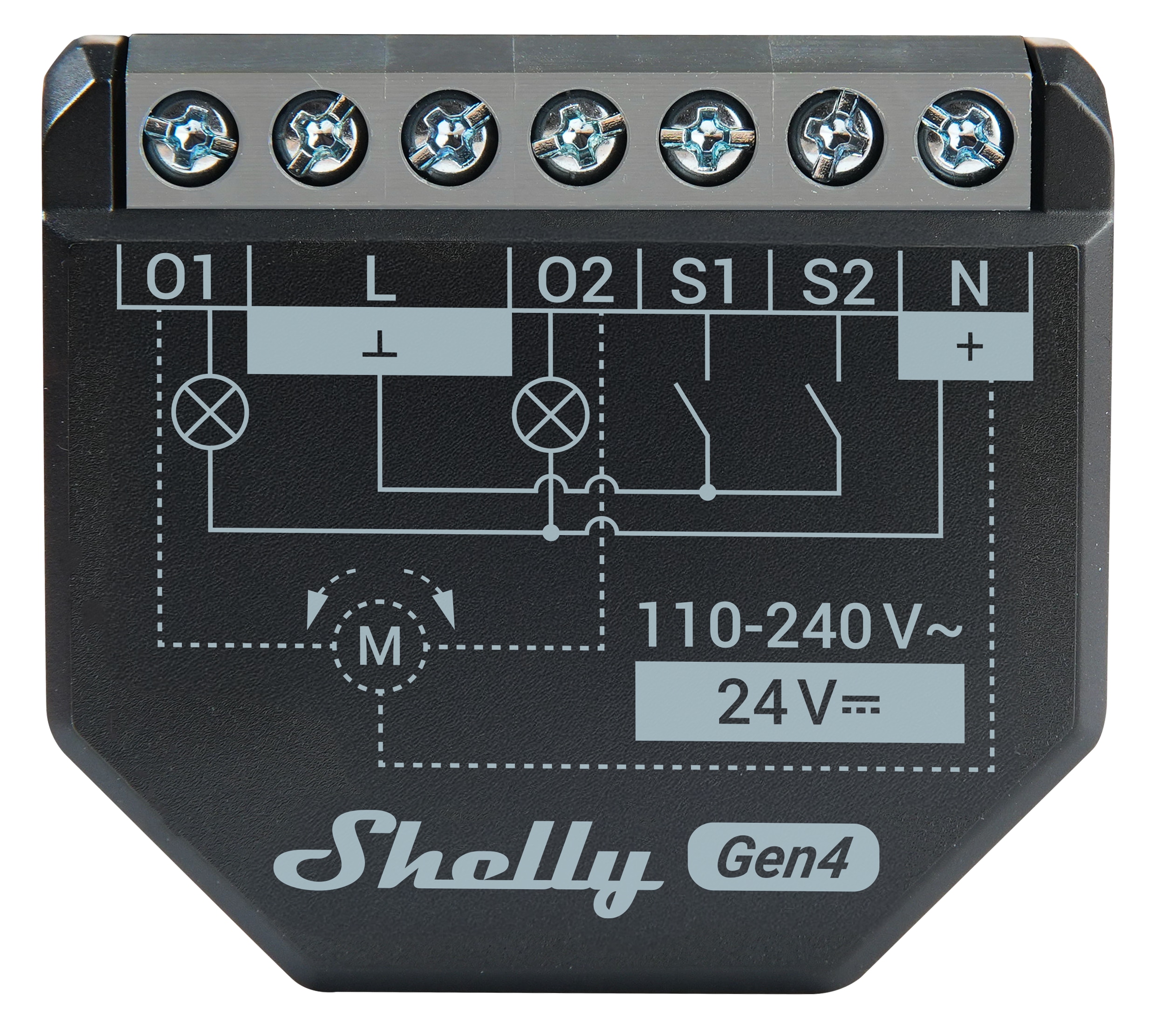 SHELLY WLAN-Schaltaktor 2PM Gen4, 2 Kanal, WLAN, Matter, Bluetooth, 4 Stück SHELLY WLAN-Schaltaktor 2PM Gen4, 2 Kanal, WLAN, Matter, Bluetooth, 4 Stück