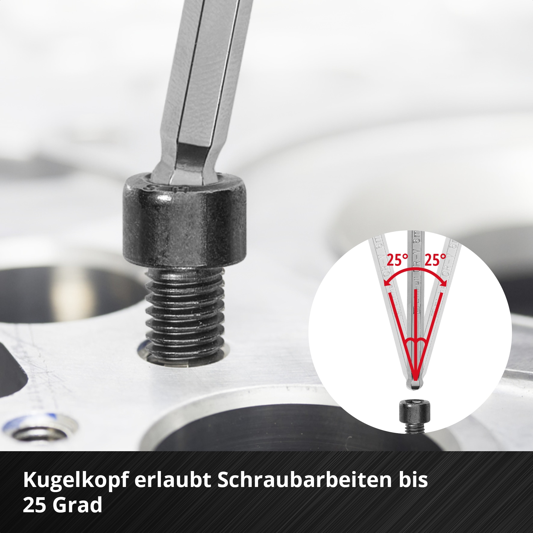 EINHELL T-Griff Schraubendreher-Set, 370539, 6-teilig