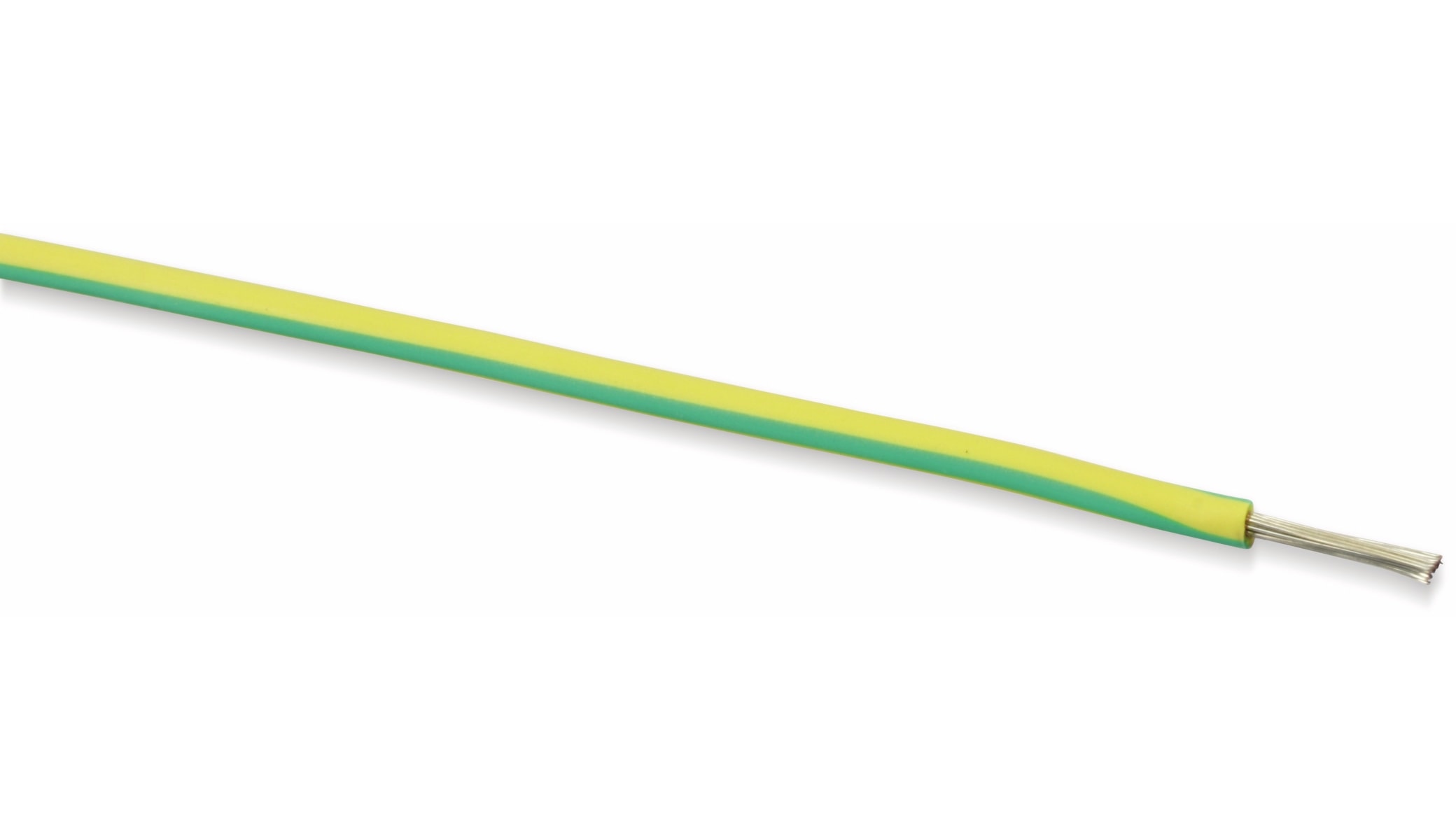 Silikon-Litze, 1,5 mm², grün/gelb, 10 m