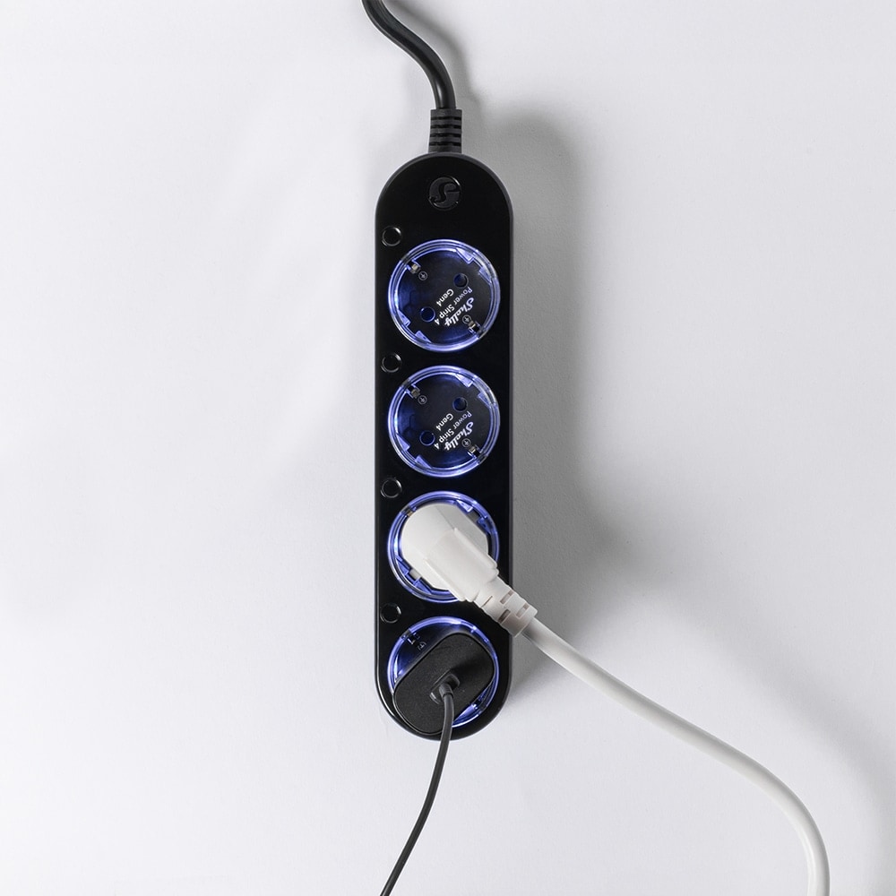 SHELLY Power Strip 4 Gen4, 4-fach Steckdosenleiste, schwarz, WiFi, Bluetooth, Zigbee, Matter, Apple HomeKit, Alexa, 3 Stück SHELLY Power Strip 4 Gen4, 4-fach Steckdosenleiste, schwarz, WiFi, Bluetooth, Zigbee, Matter, Apple HomeKit, Alexa, 3 Stück