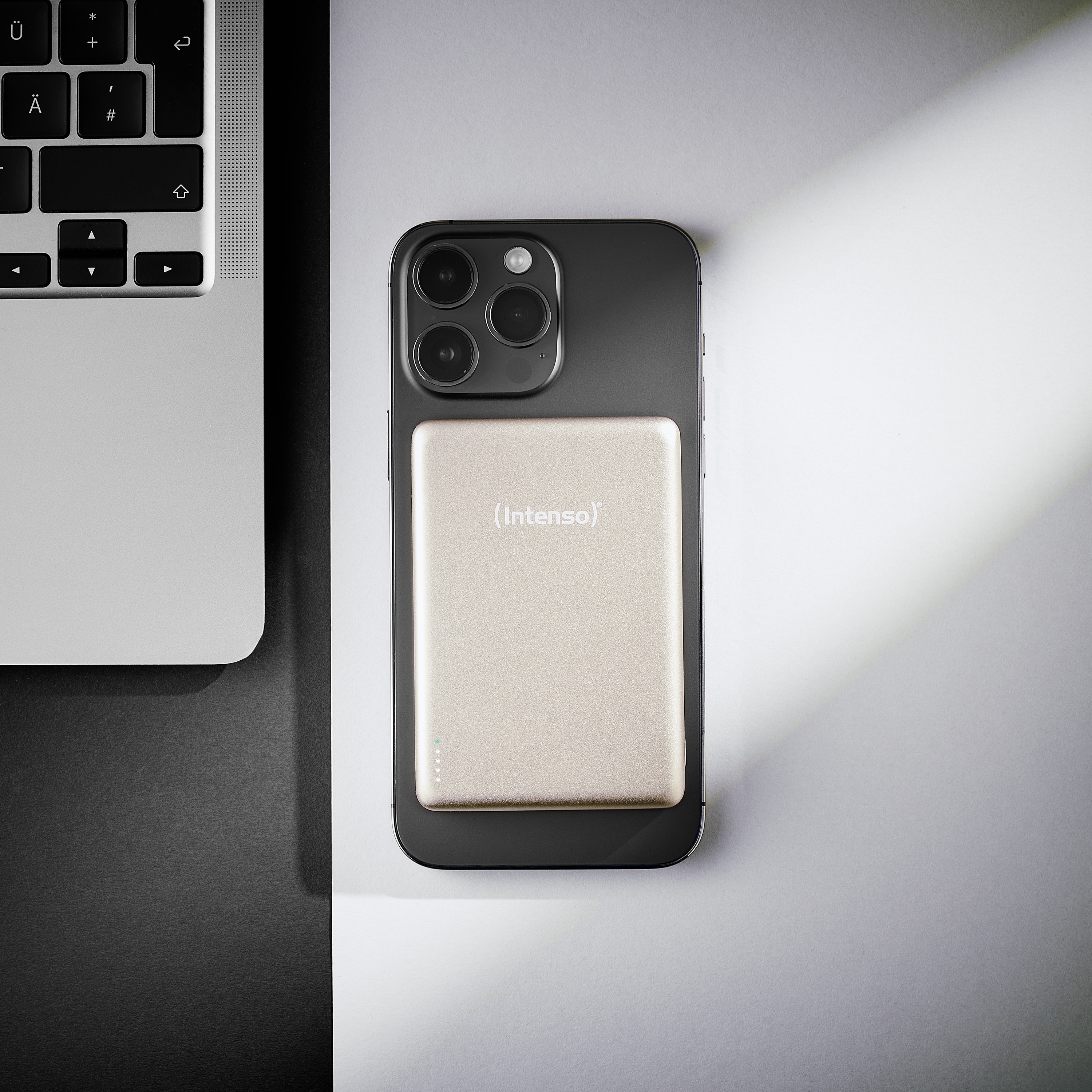 INTENSO Powerbank Magnetic Wireless, MW 10000, champange