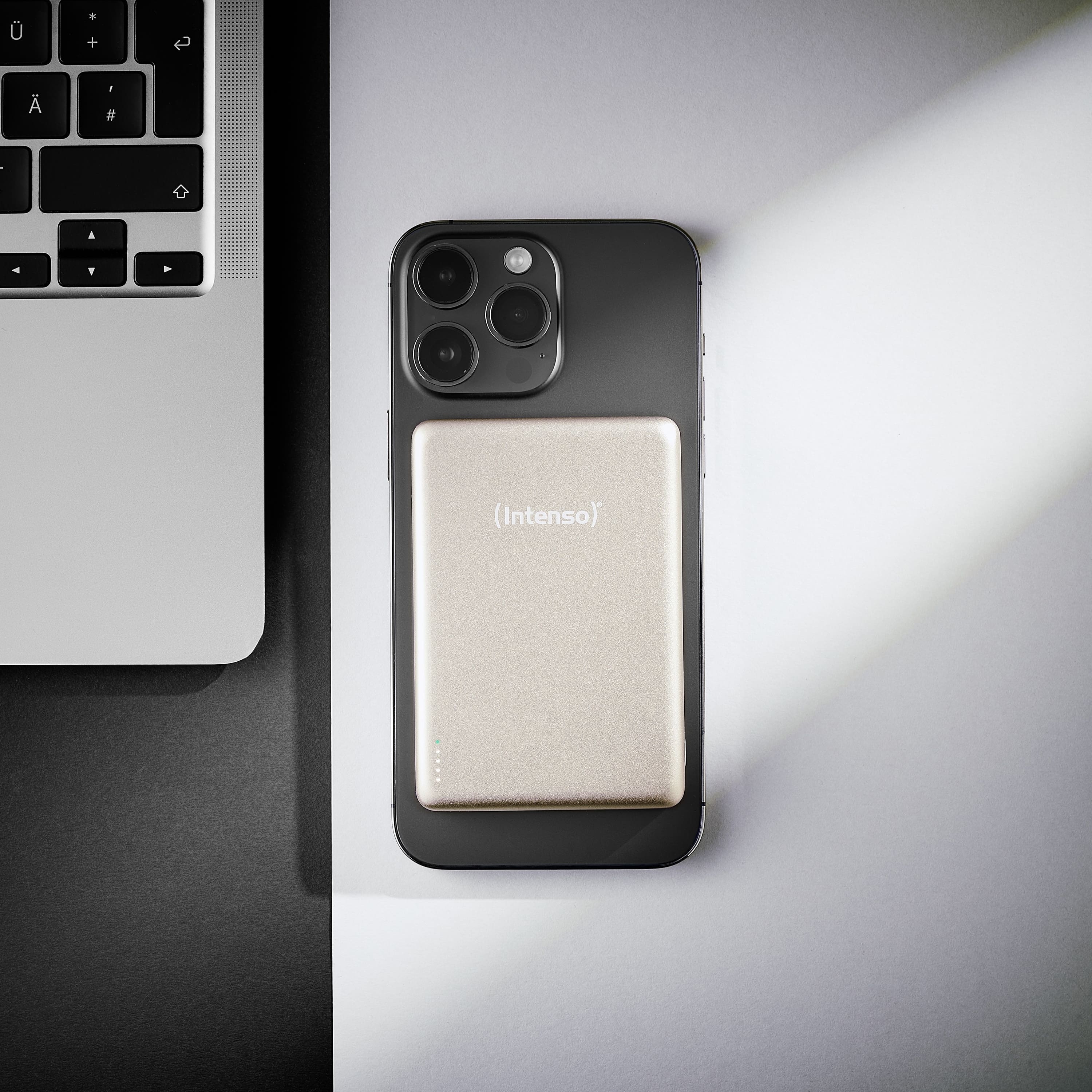 INTENSO Powerbank Magnetic Wireless, MW 10000, champange