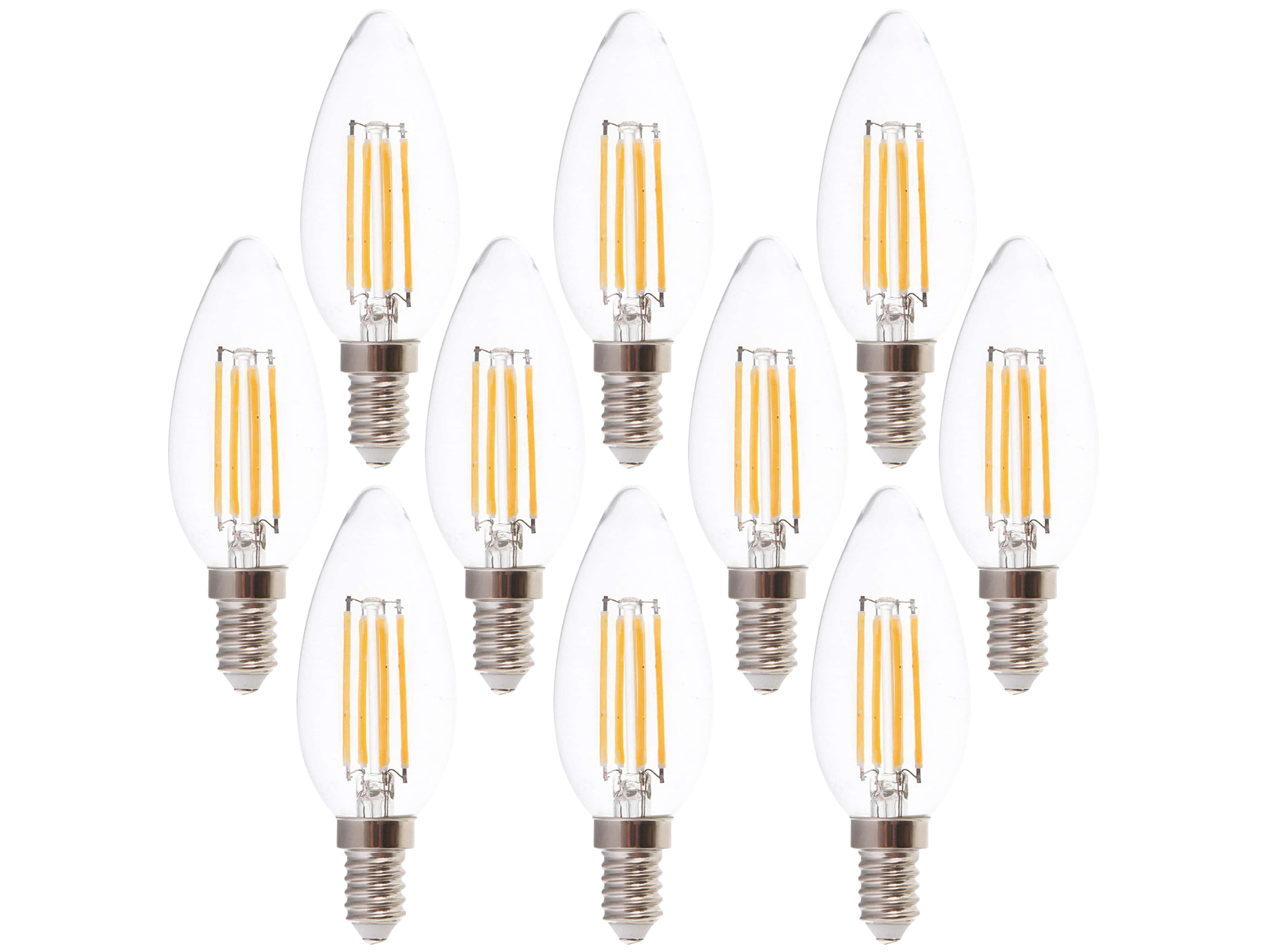 V-TAC LED-Filament-Lampe VT-1986-N, E14, EEK: F, 4W, 400lm, 3000K, 10 Stück V-TAC LED-Filament-Lampe VT-1986-N, E14, EEK: F, 4W, 400lm, 3000K, 10 Stück