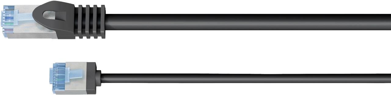 GOOBAY CAT.6a Patchkabel 74318 1m schwarz U/FTP slim Ultraflex GOOBAY CAT.6a Patchkabel 74318 1m schwarz U/FTP slim Ultraflex