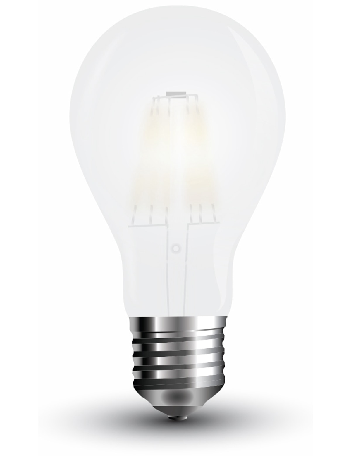 V-TAC LED-Lampe Frost, VT-2045(7178), E27, EEK: E, 5 W, 600 lm, 2700 K