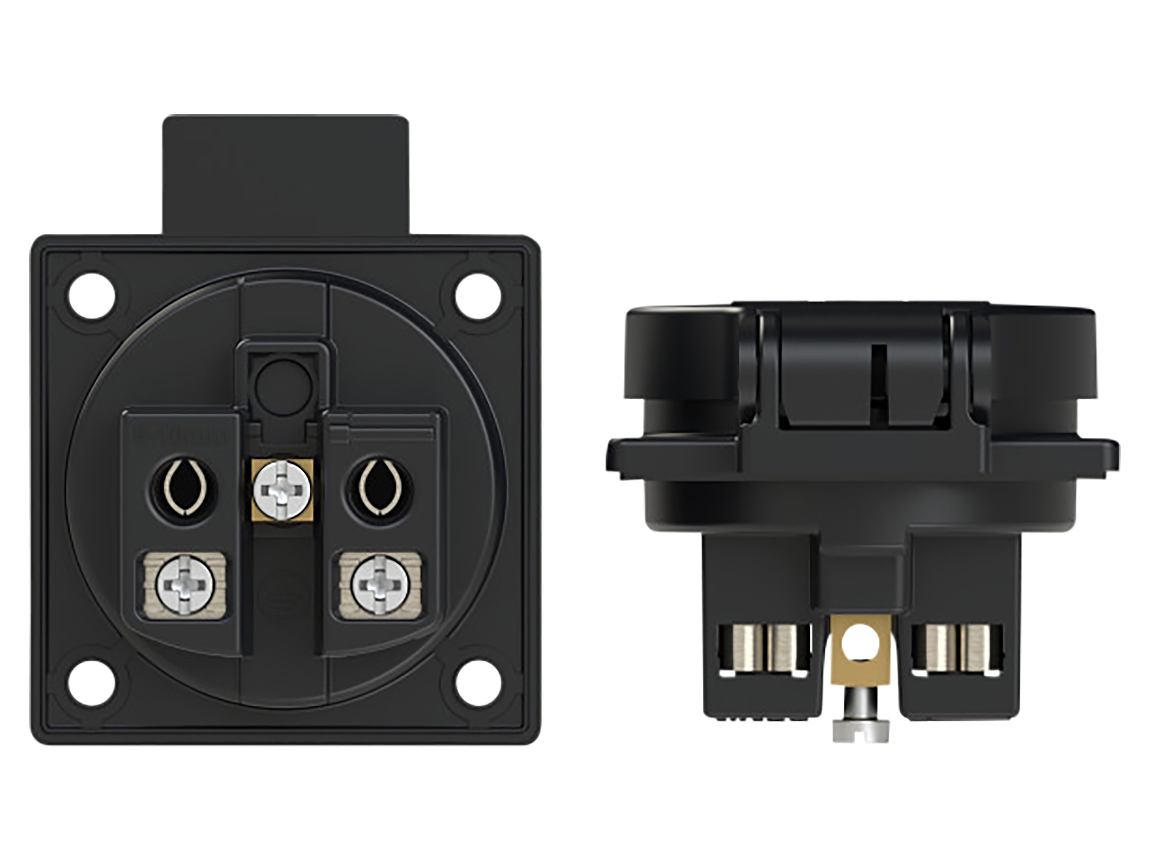 PCE Schutzkontaktsteckdose P-Nova Plus, schwarz, IP54