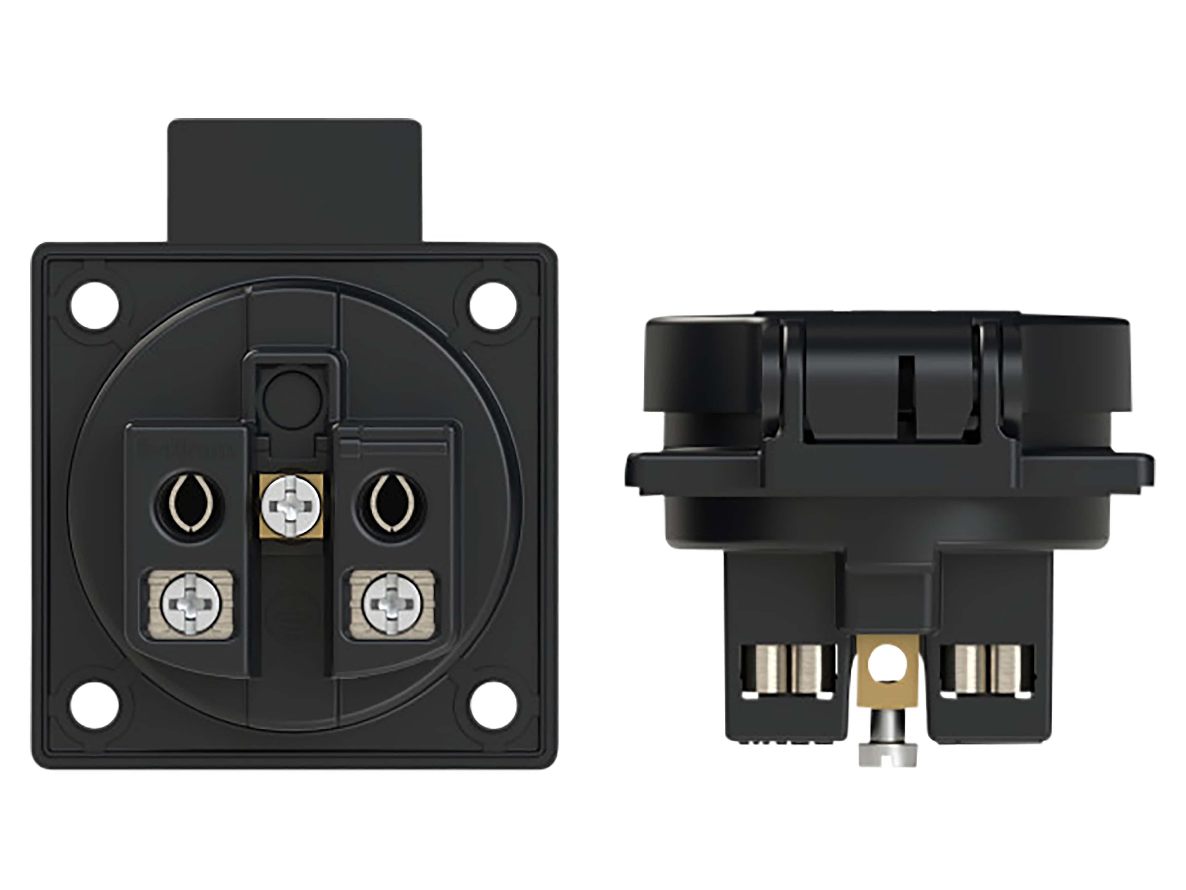 PCE Schutzkontaktsteckdose P-Nova Plus, schwarz, IP54