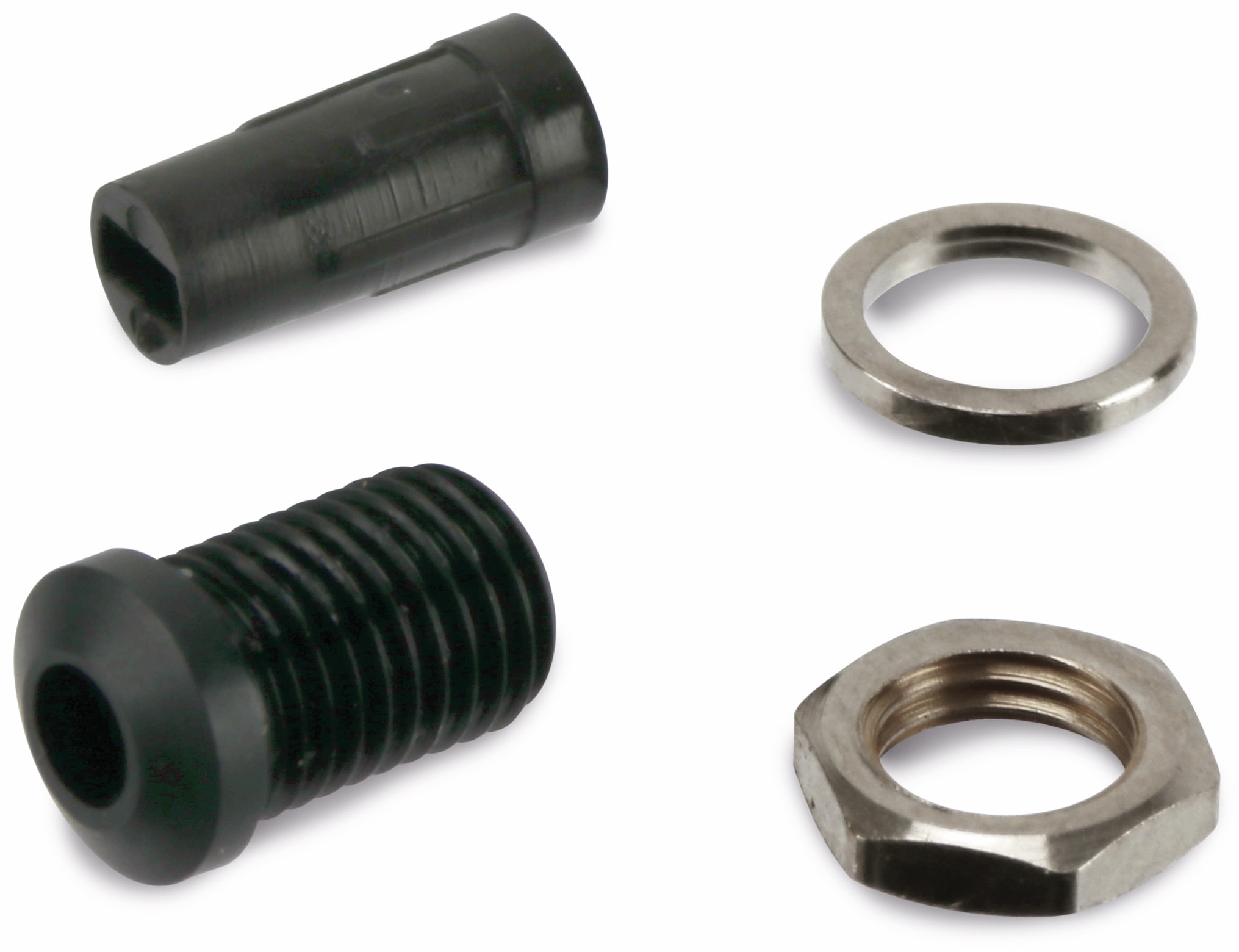 LED Fassung, 3 mm, schwarz eloxiert, erhöht LED Fassung, 3 mm, schwarz eloxiert, erhöht