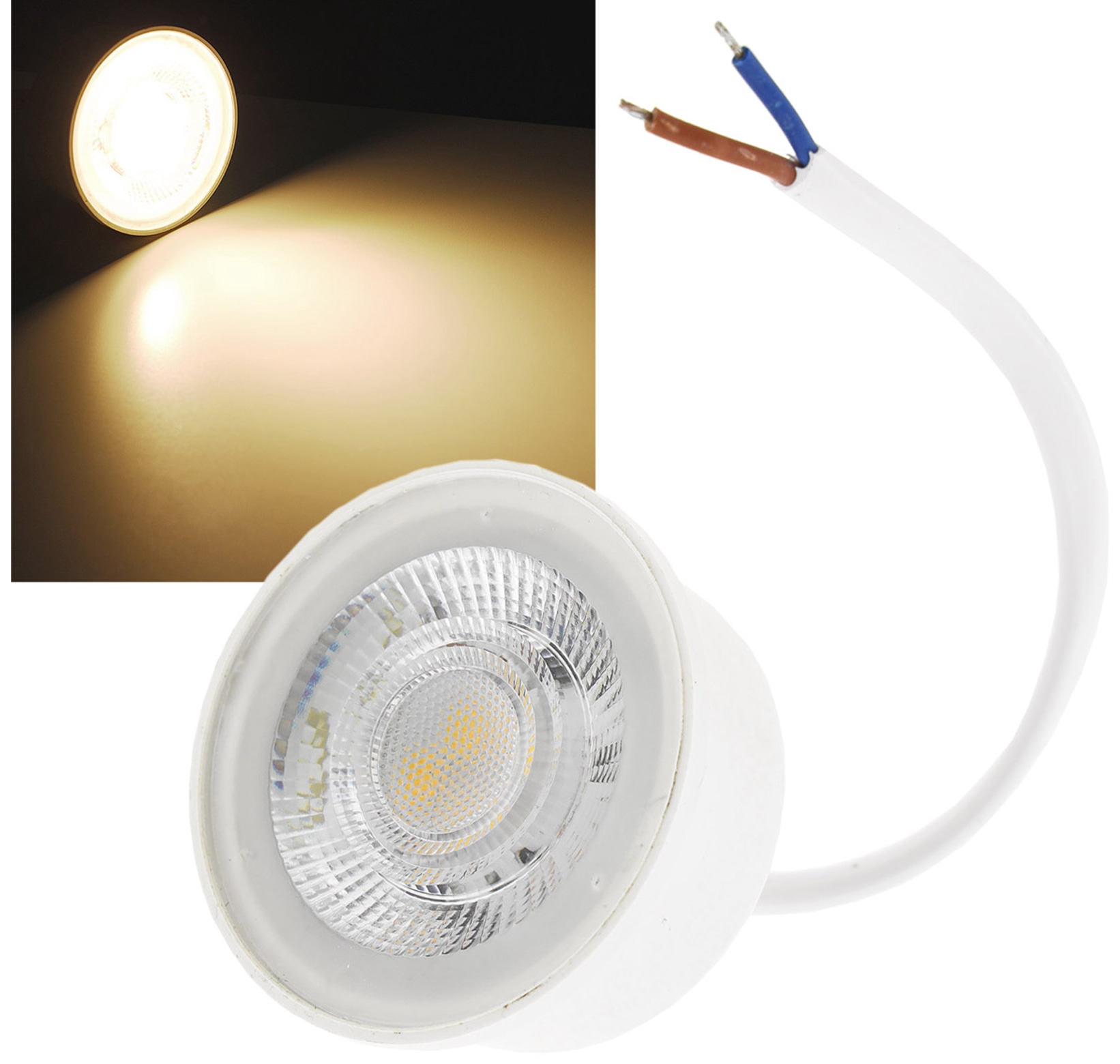 CHILITEC LED-Modul "Piatto N5" für Einbauleuchten, 5W, 390lm, EEK: F, 2900K, Ø 50 mm