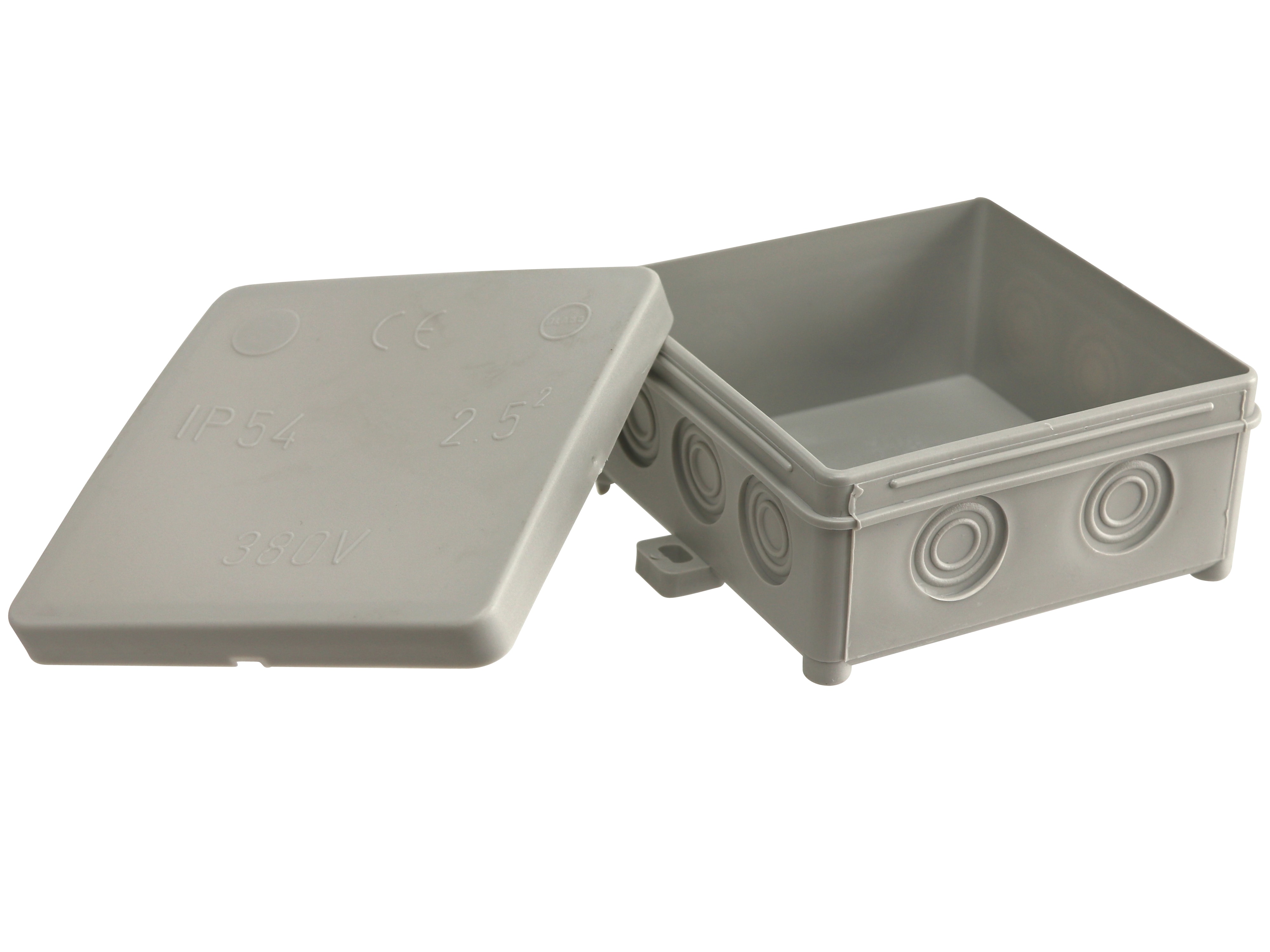 Abzweigdose, AP, IP54, 85x85x40mm, grau