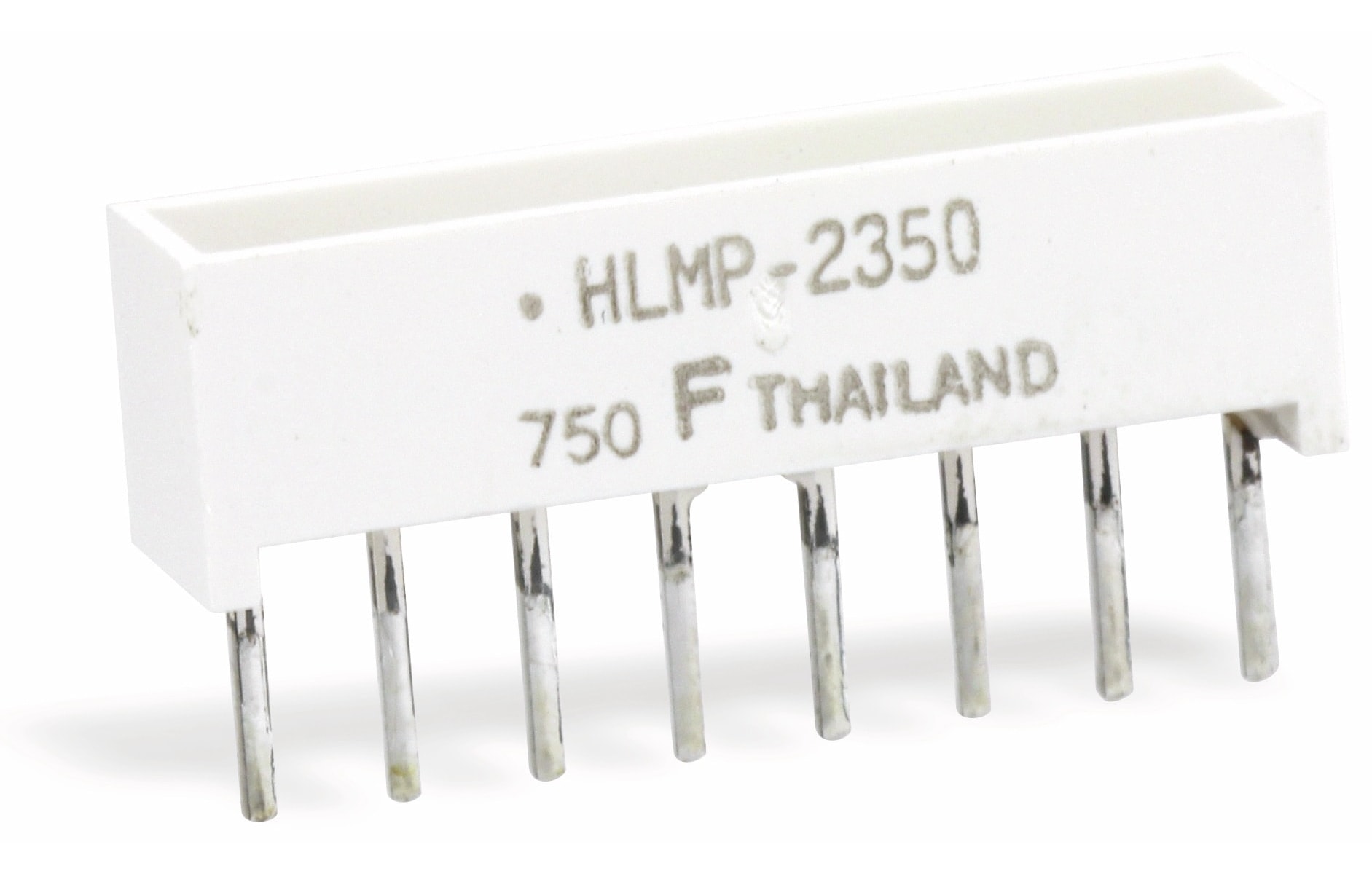 Flächen-LED HLMP-2350, 19,05x3,81 mm, rot