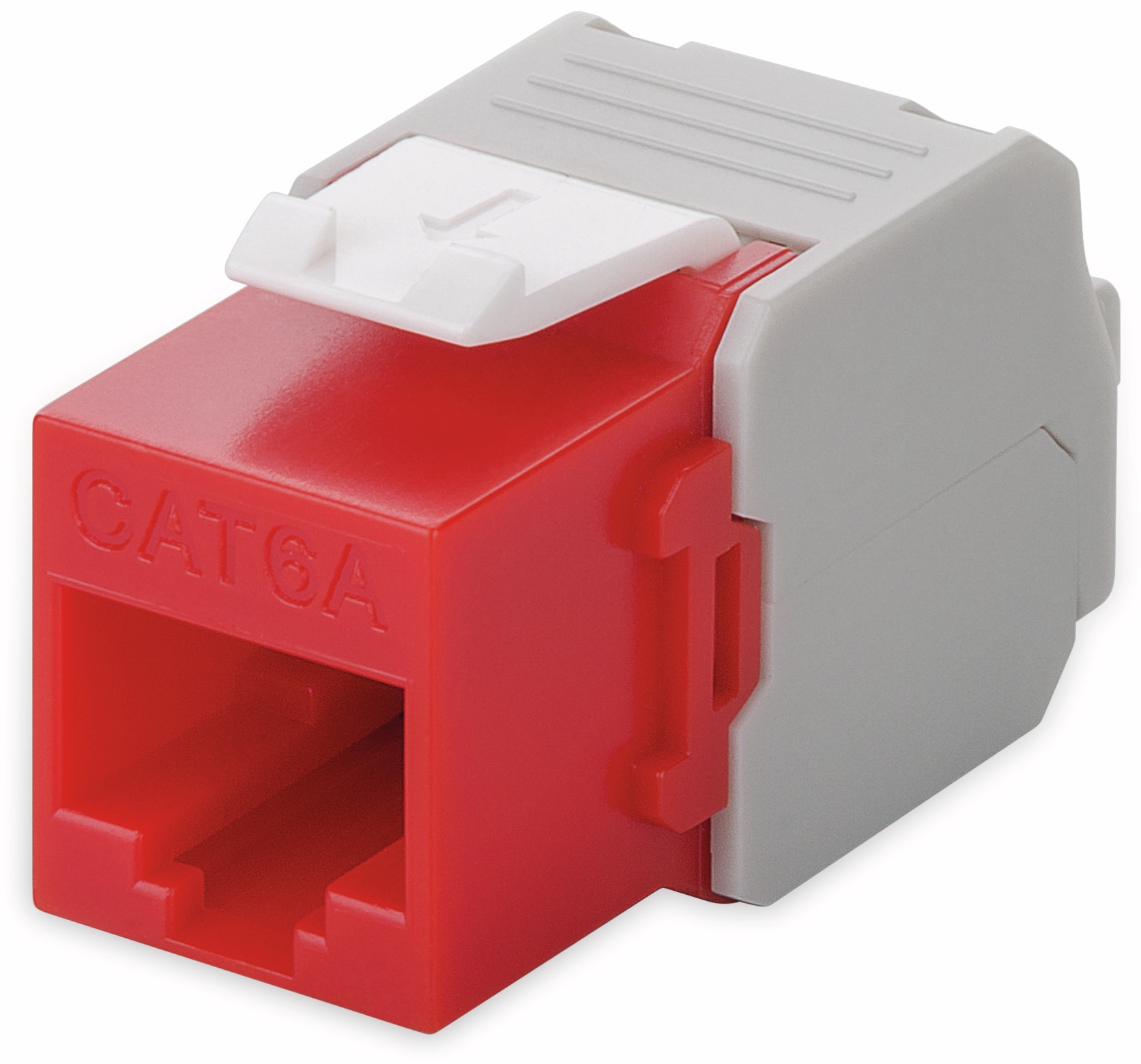 GOOBAY Einbau-Modul 90689, CAT.6a, UTP, Breite 16,5 mm, rot