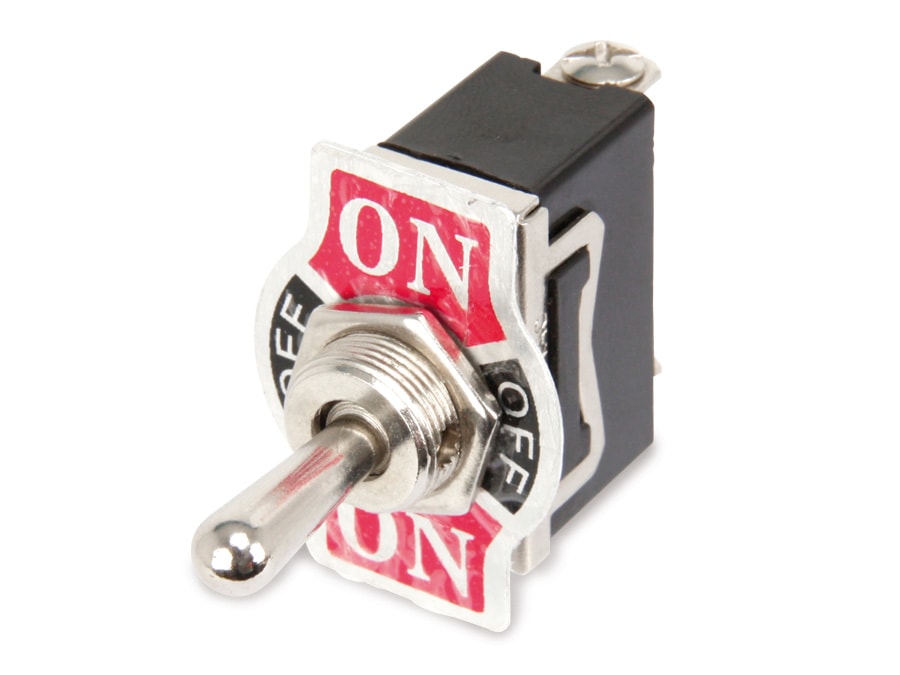 Kippschalter, KN3(C)-123A, tastend, 1-polig, (ON)/OFF/(ON)