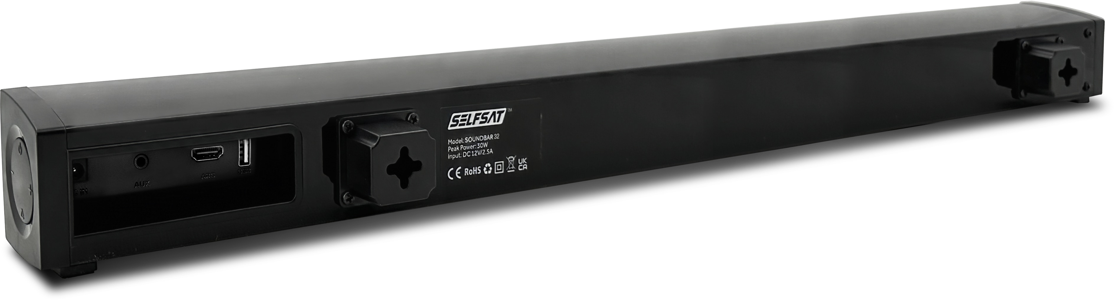 SELFSAT Soundbar 32, 12/230 V, 30 W, schwarz
