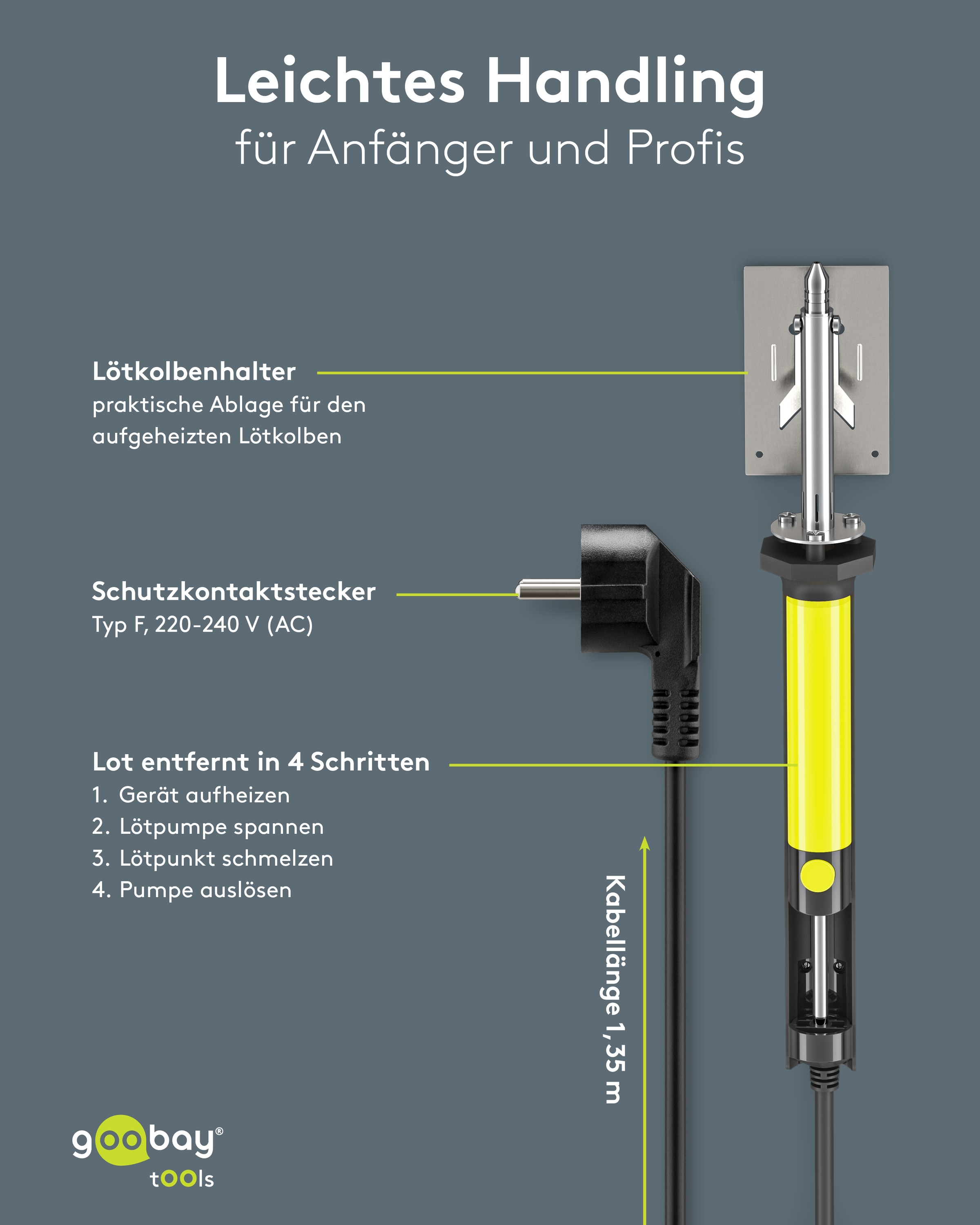 GOOBAY TOOLS Entlötkolben 40 W