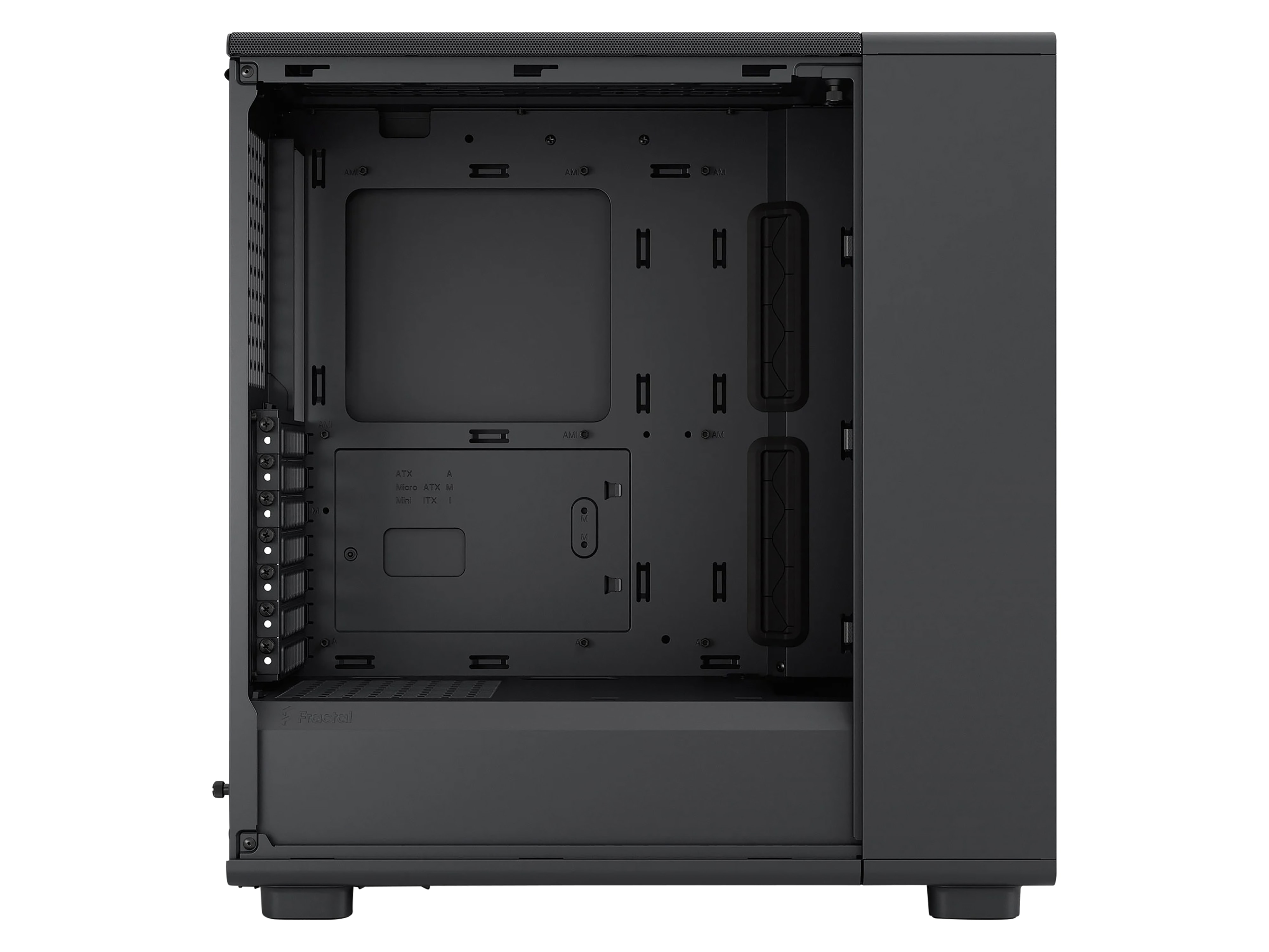 FRACTAL Midi Tower Design Epoch Black Solid