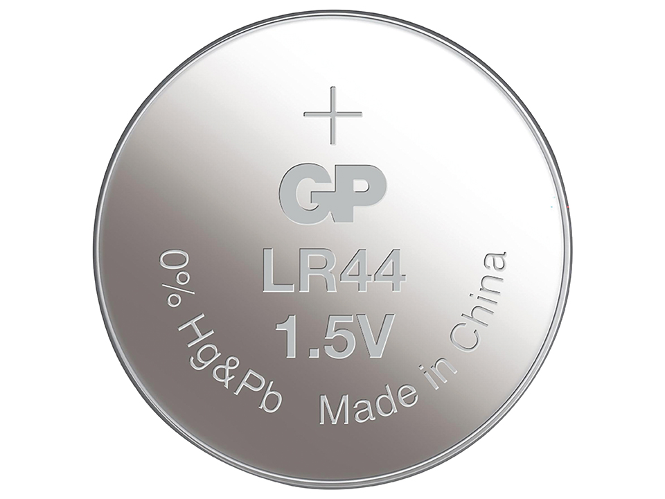 GP Knopfzelle LR44, Alkaline, 1,5 V-, 5 Stück