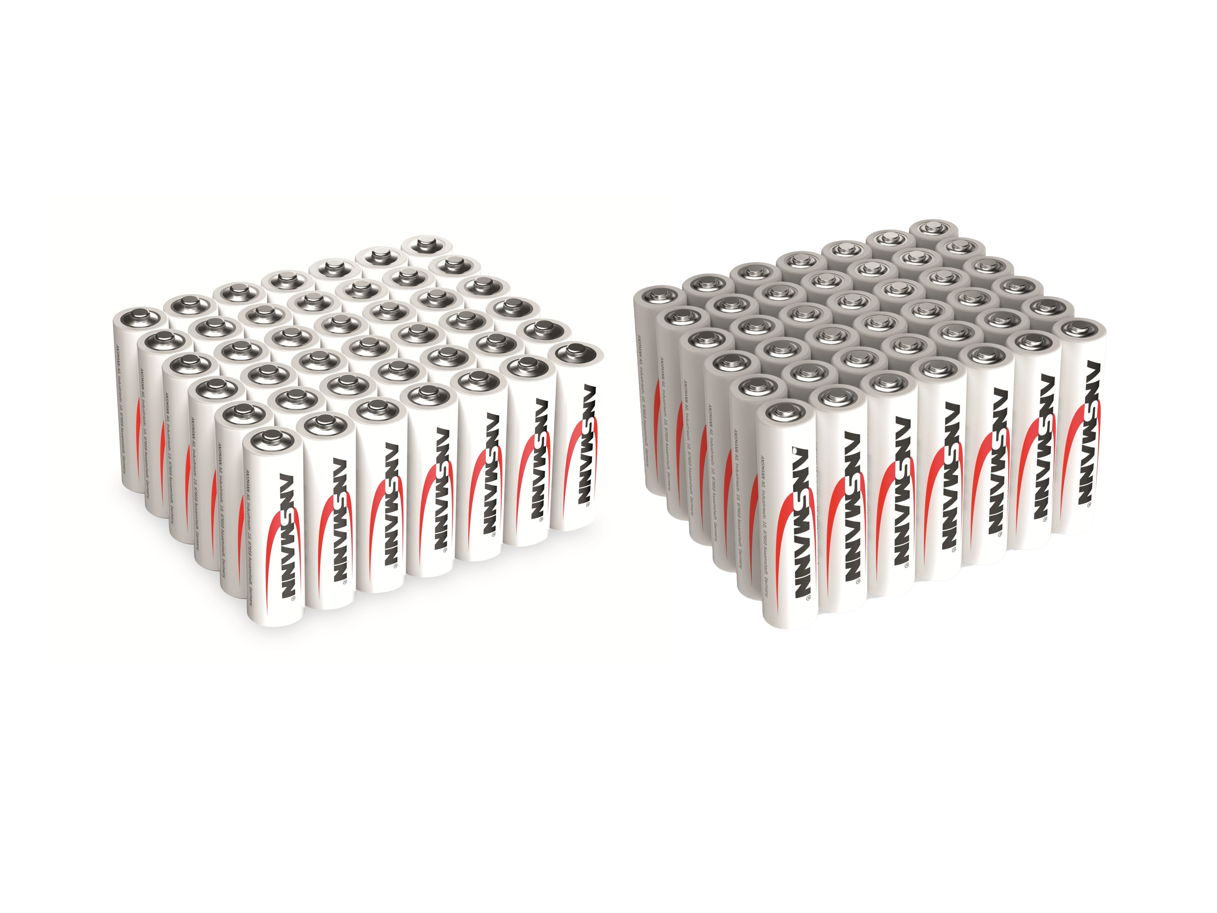 ANSMANN Alkaline Batterien,  42 Stück AA /Mignon und 42 Stück AAA/Micro im Sparset