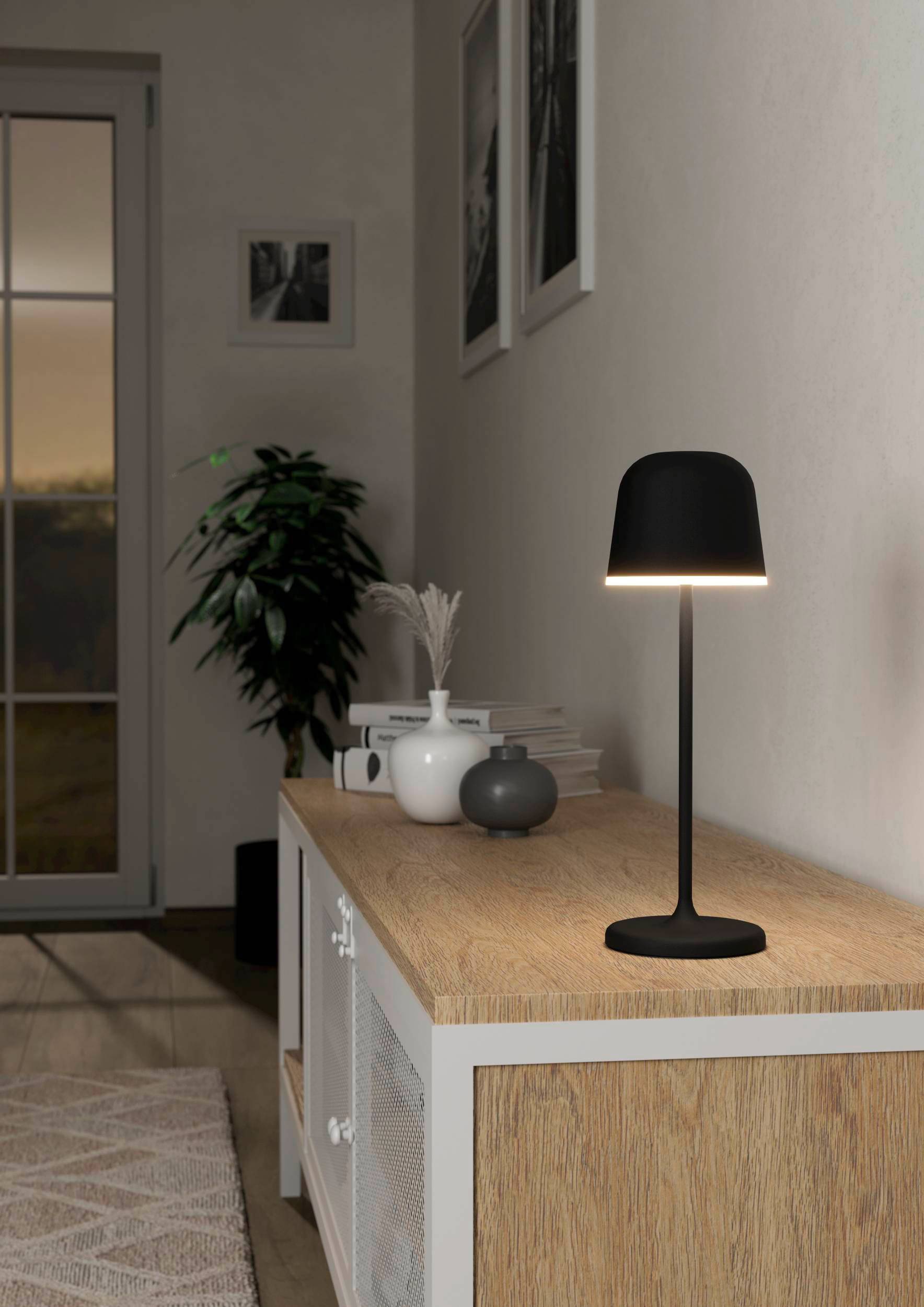 EGLO LED-Akku-Tischleuchte 900457 schwarz 2,2 W, 200 lm, 3000 K, IP54 EGLO LED-Tischleuchte 900457 schwarz 2,2 W, 200 lm, 3000 K, IP54