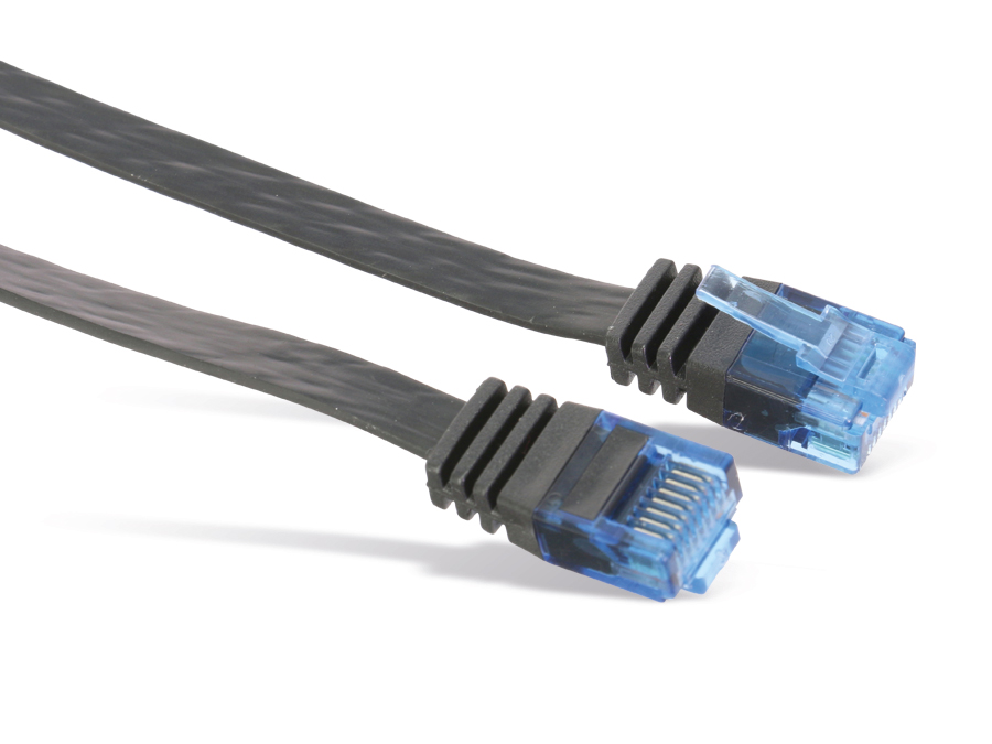 LOGILINK CAT.5e Patchkabel, U/UTP, 10 m, Flachkabel