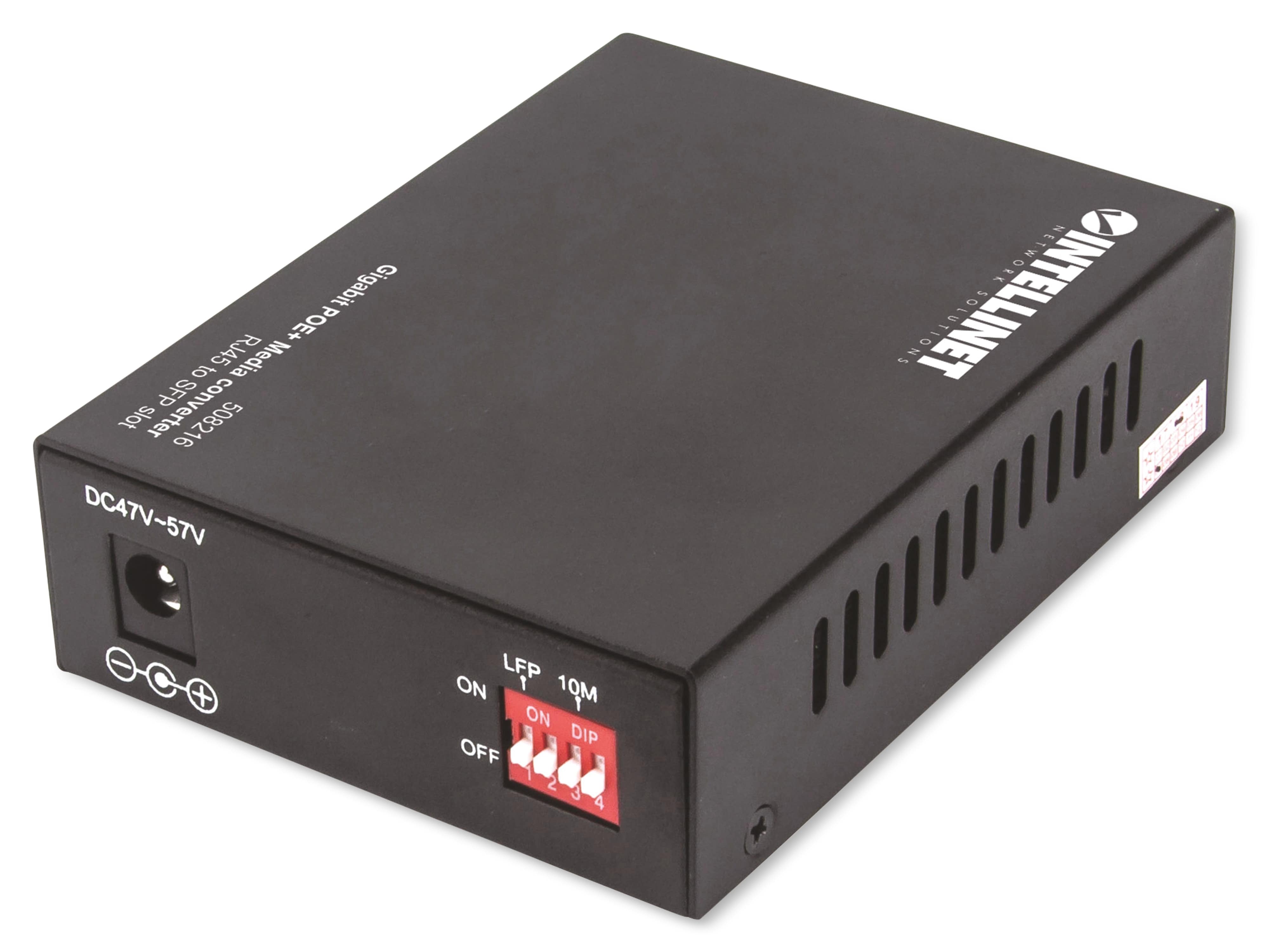 INTELLINET Medienkonverter PoE+ Gigabit INTELLINET Medienkonverter PoE+ Gigabit