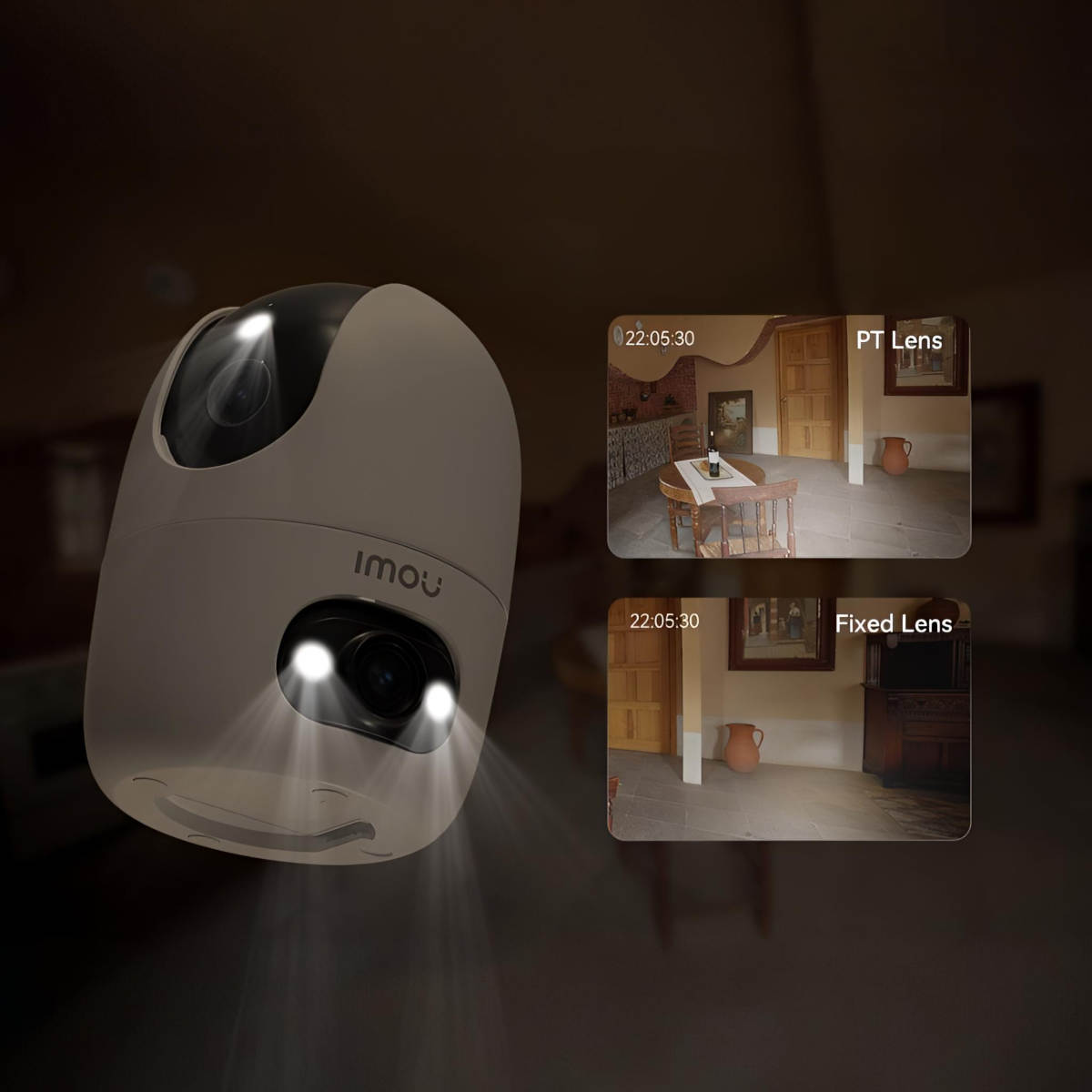 IMOU Überwachungskamera A1 Dual 6MP, Innen, weiß