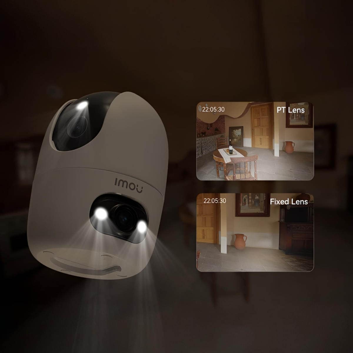 IMOU Überwachungskamera A1 Dual 6MP, Innen, weiß