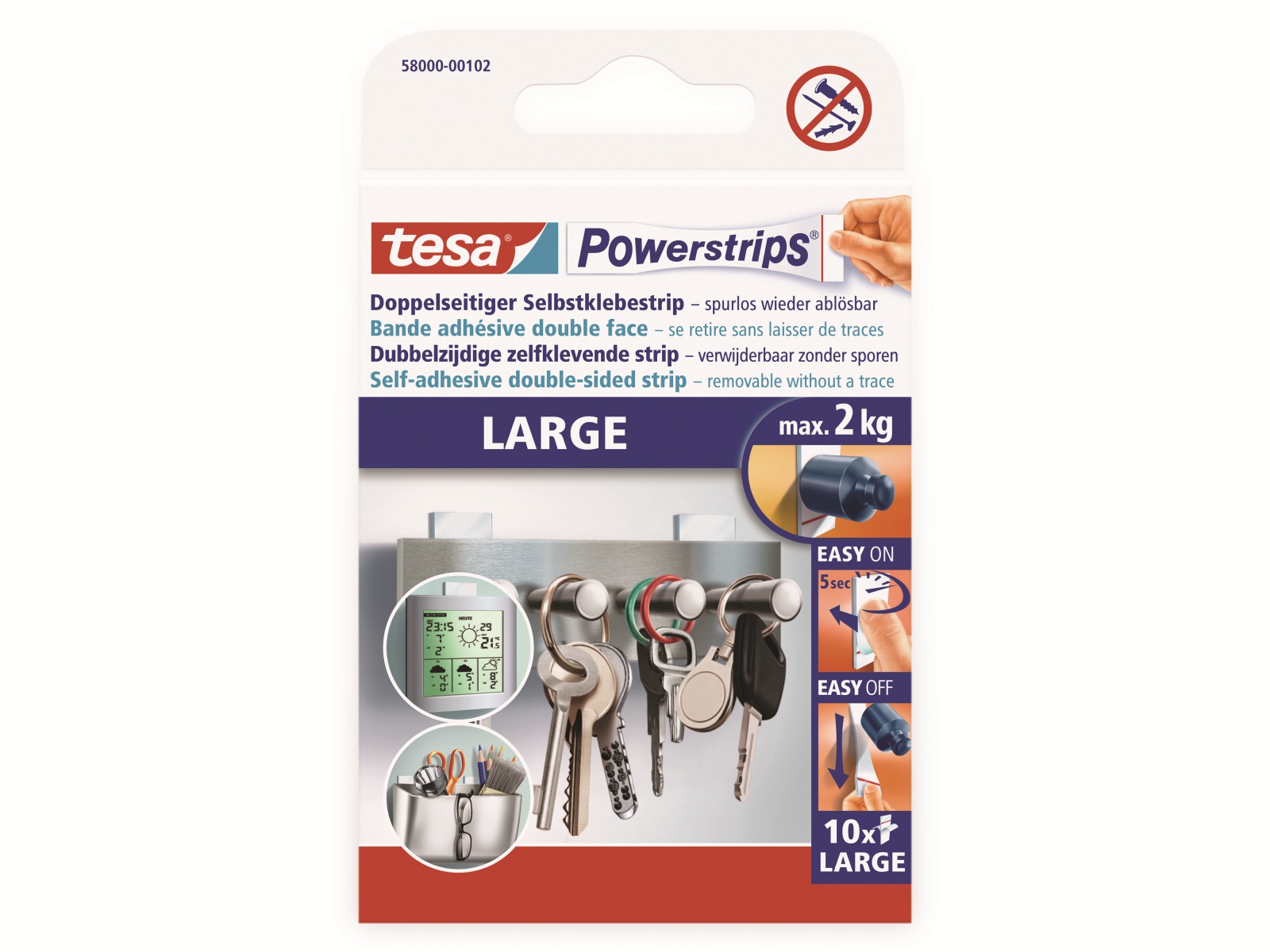 TESA Powerstrips® Large, 58000-00102-23 TESA Powerstrips® Large, 58000-00102-23