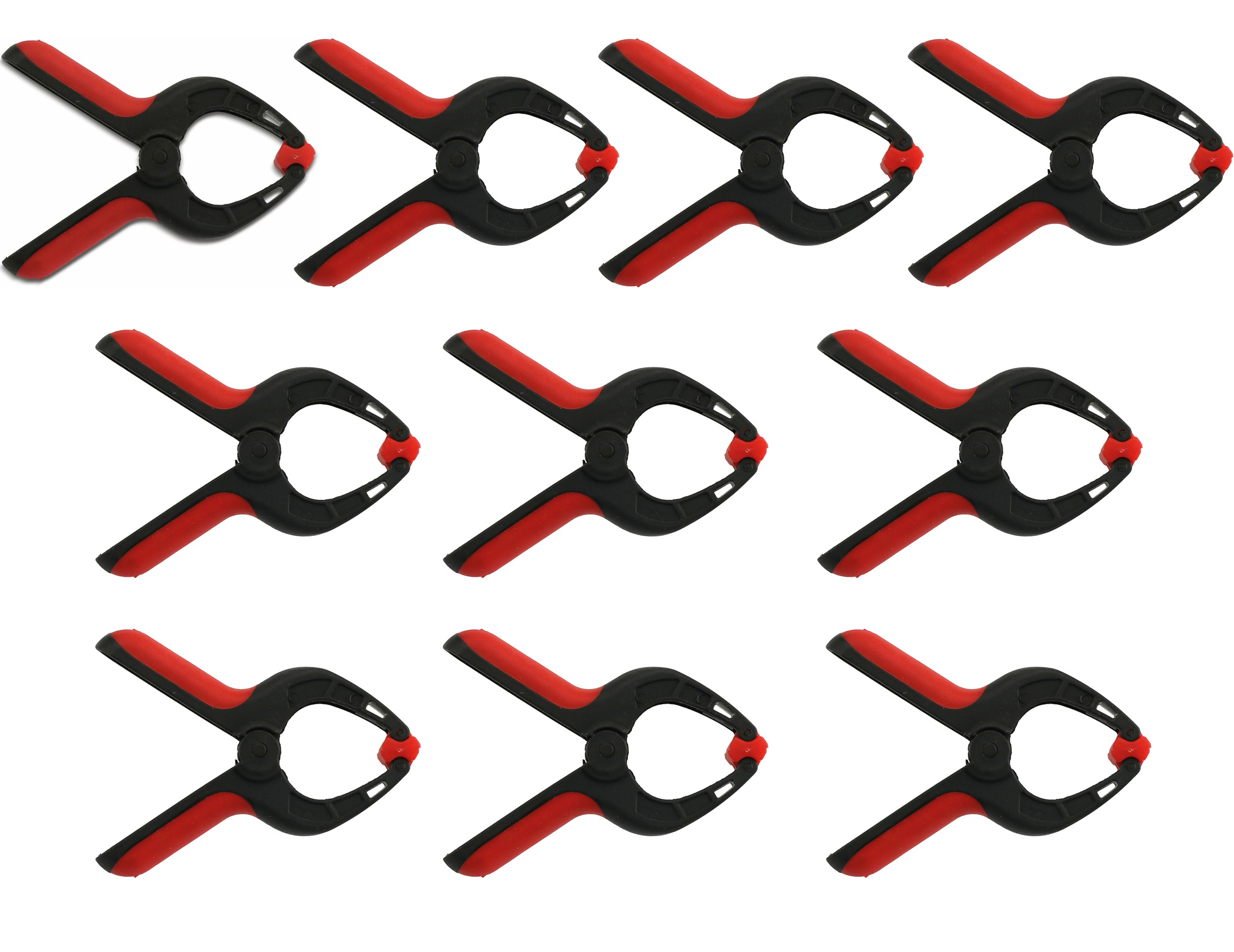 DAYTOOLS Leimzwinge TA-RX-001-3, 85 mm, rot/schwarz, 10 Stück
