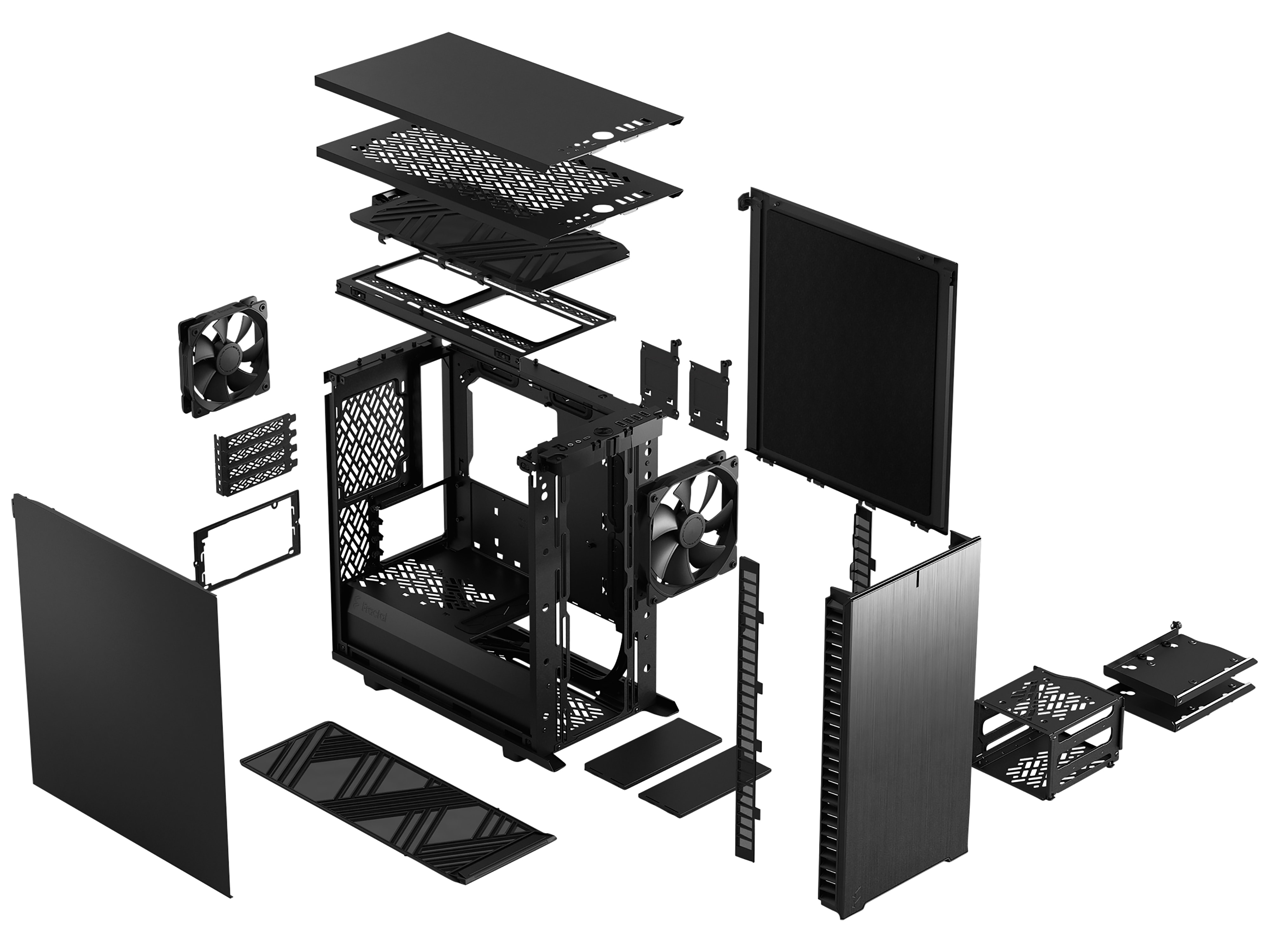 FRACTAL Mini-Tower Design Define 7 Mini Black Solid