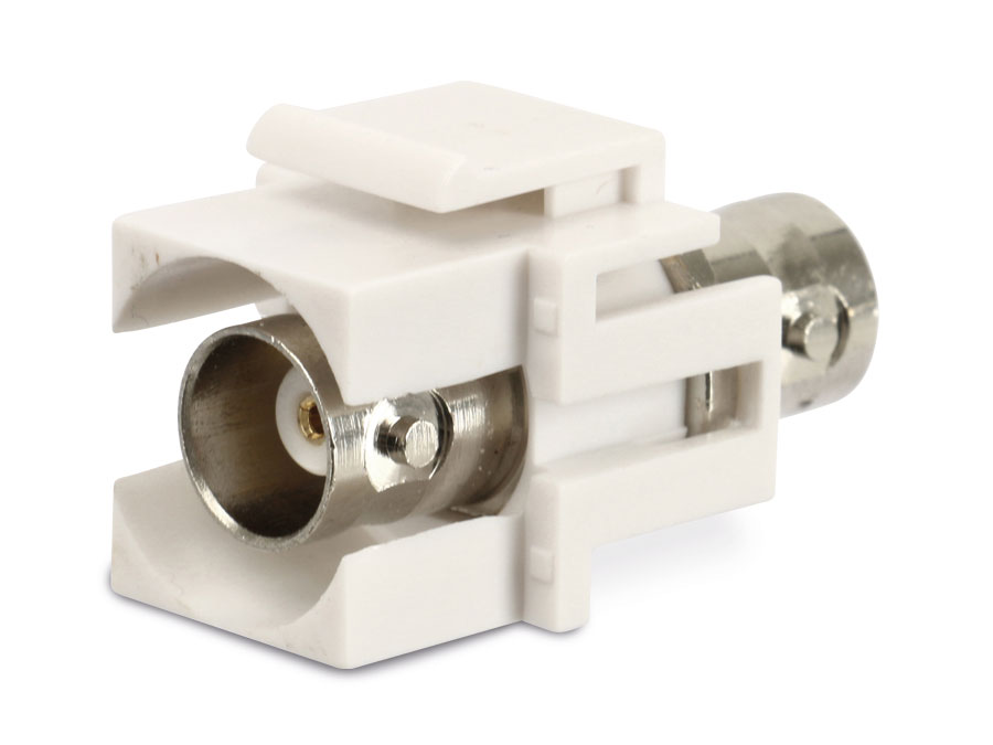 RED4POWER Einbau-Modul KM-BB-W, BNC-Kupplungen, weiß