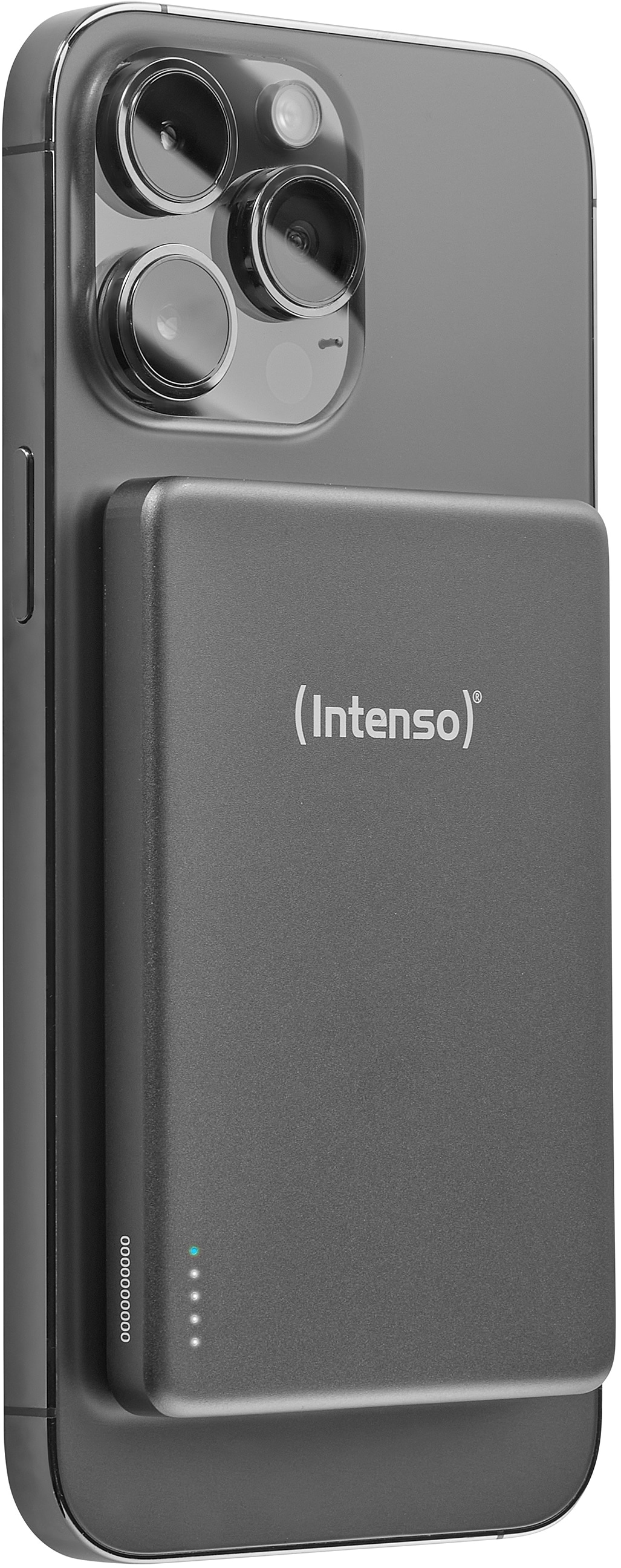 INTENSO Powerbank Magnetic Wireless, MW 5000, 5000 mAh, grau