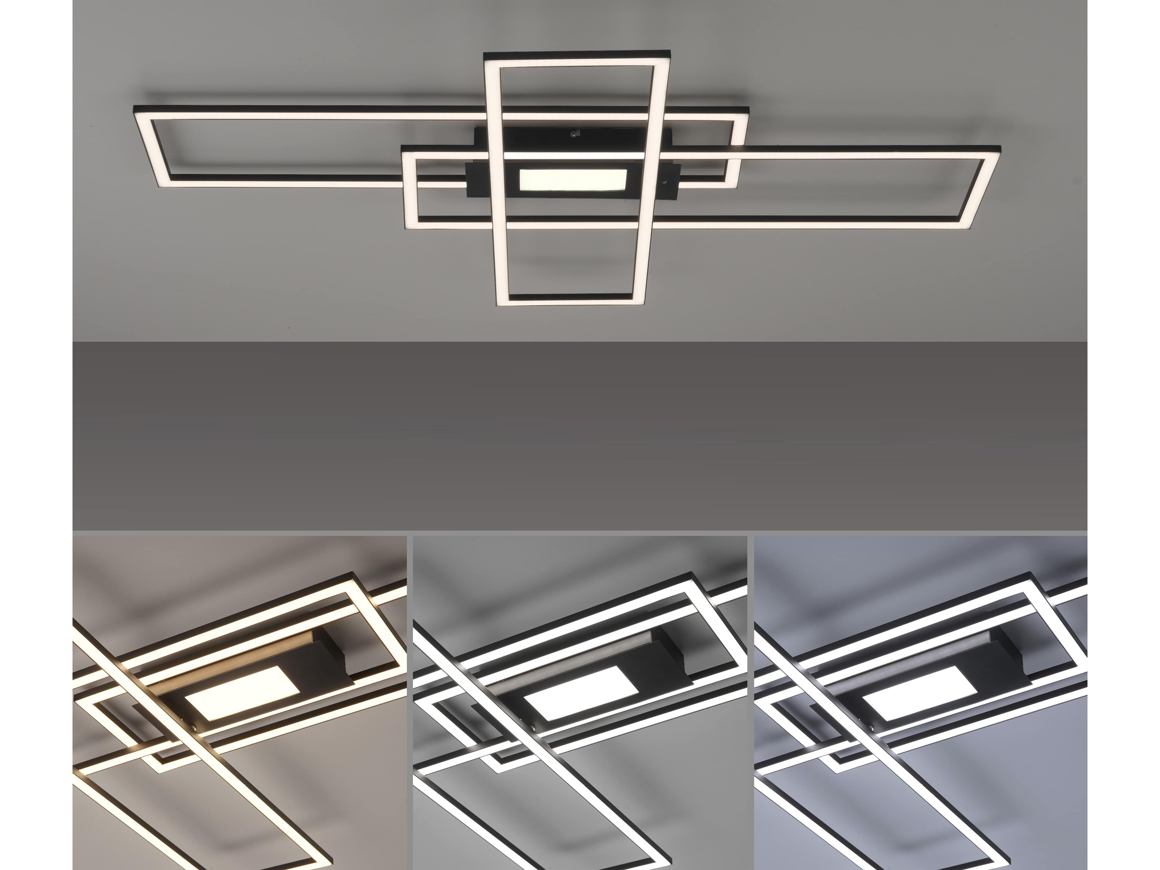 JUST LIGHT LED-Deckenleuchte 14693-18, 45W, 5500lm, schwarz JUST LIGHT LED-Deckenleuchte 14693-18, 45W, 5500lm, schwarz