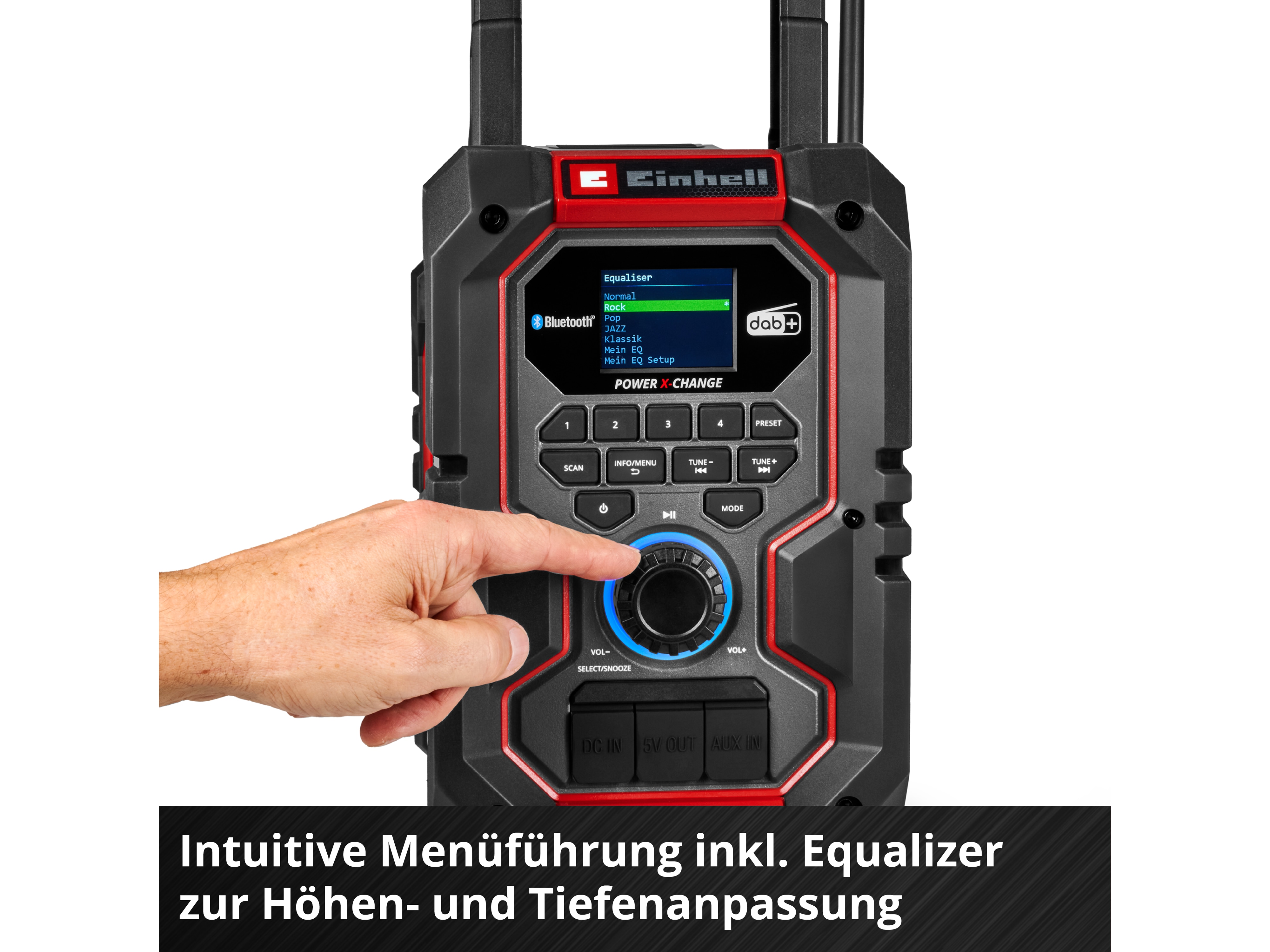 EINHELL Akku-Radio TE-CR 18 Li DAB+/FM/BT, 3407995, Solo