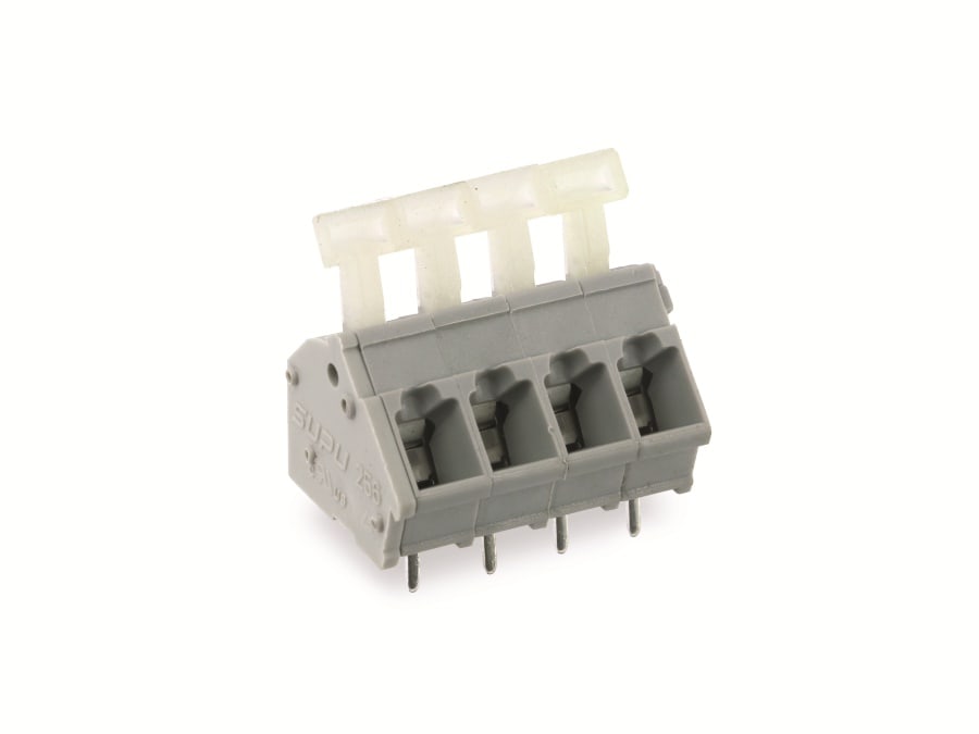 Leiterplattenklemme SUPU 256304, 4-polig, RM 5, 16 A/250 V
