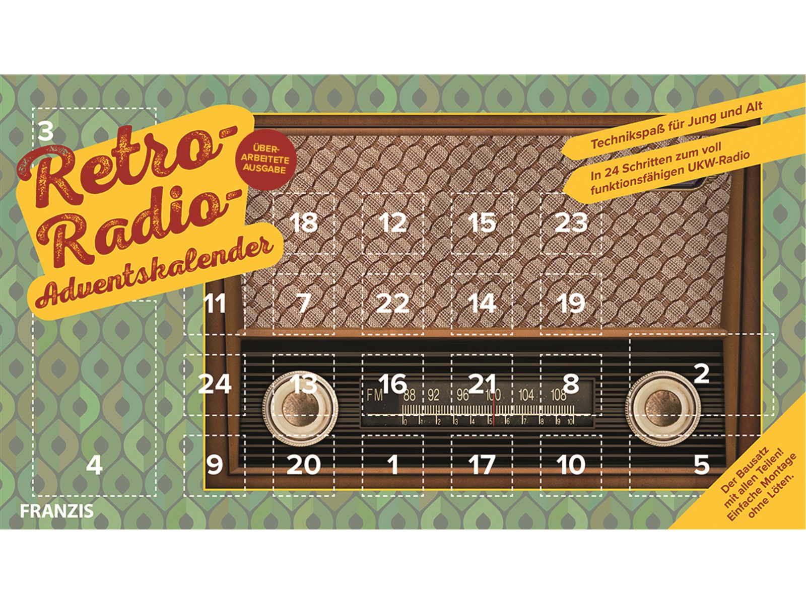 FRANZIS Adventskalender, 67078, Retro Radio Adventskalender FRANZIS Adventskalender, 67078, Retro Radio Adventskalender