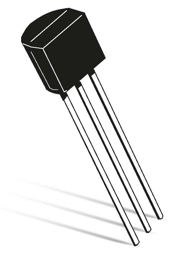 Transistor BC338-40, NPN, 25 V, 0,8 A, TO92