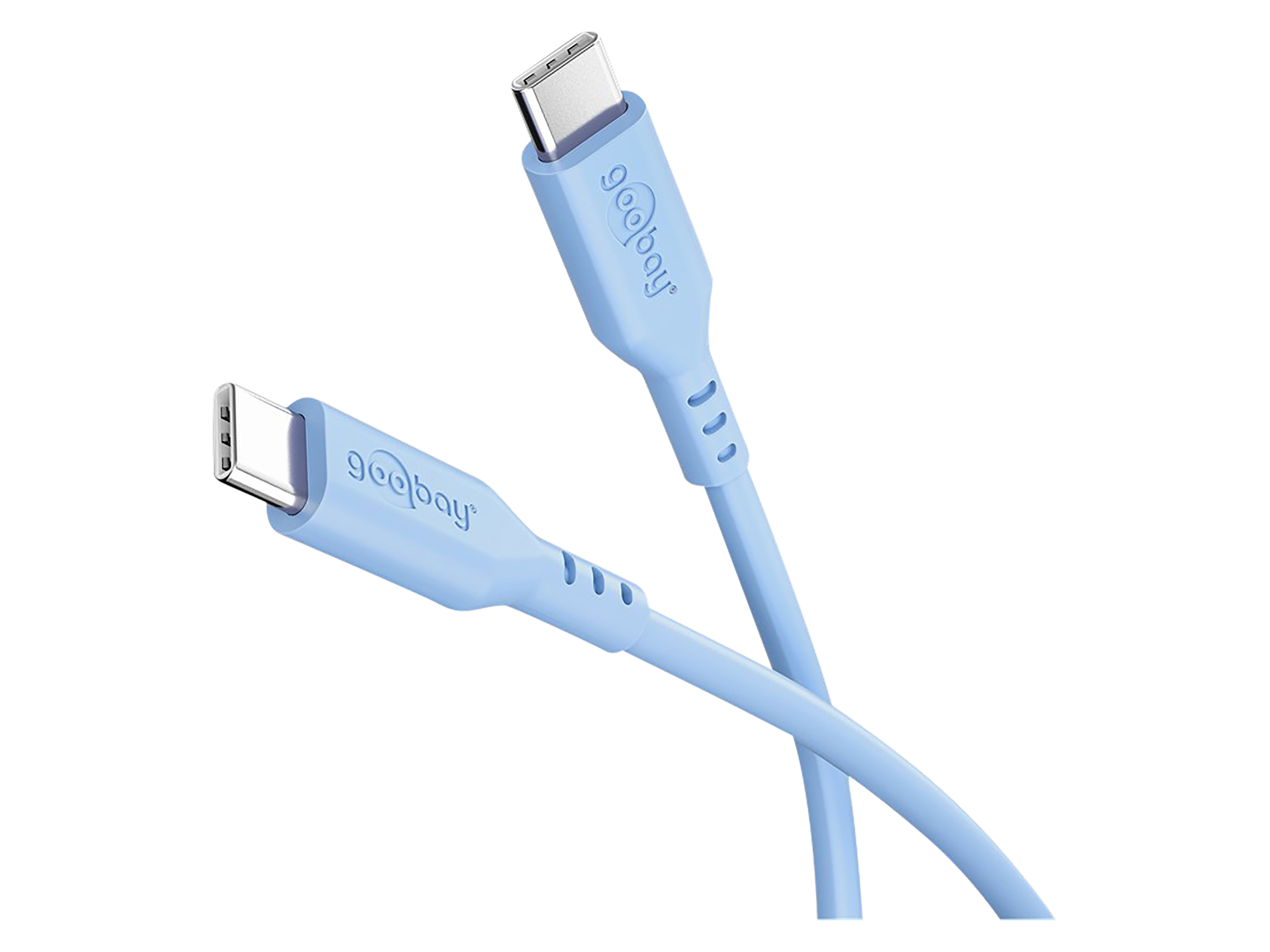 GOOBAY USB-C Kabel 77741 Silikon 1,5m weiß
